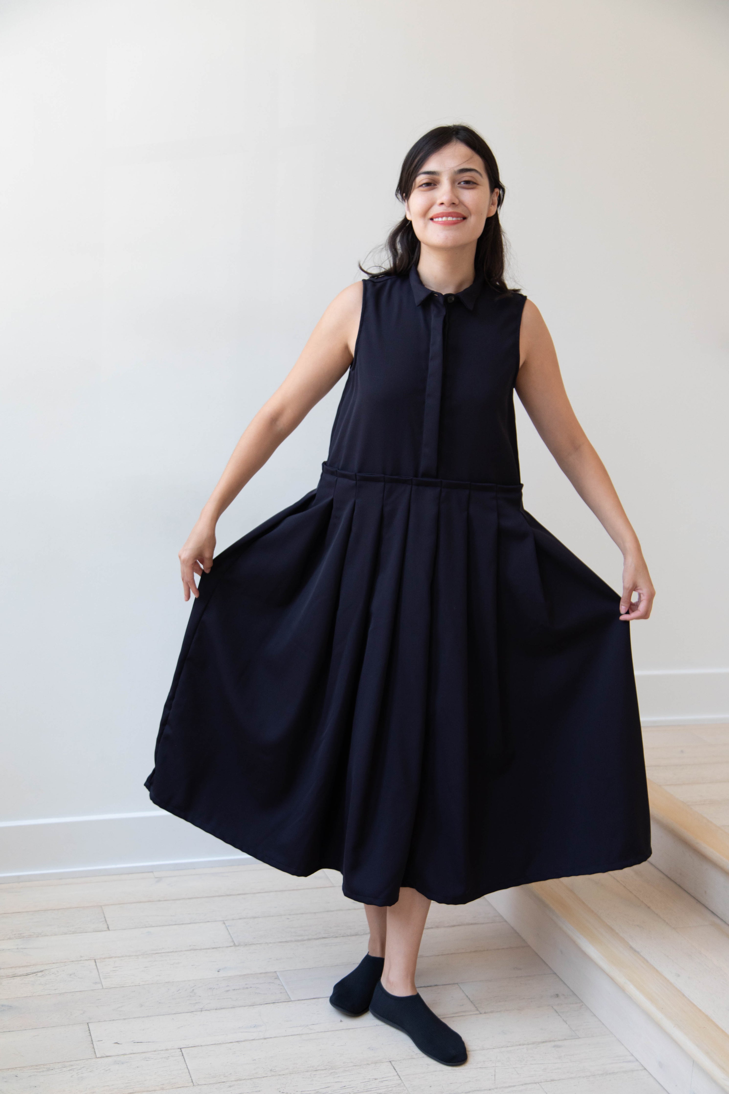 rennes — Bergfabel | Katherine Dress in Navy Wool