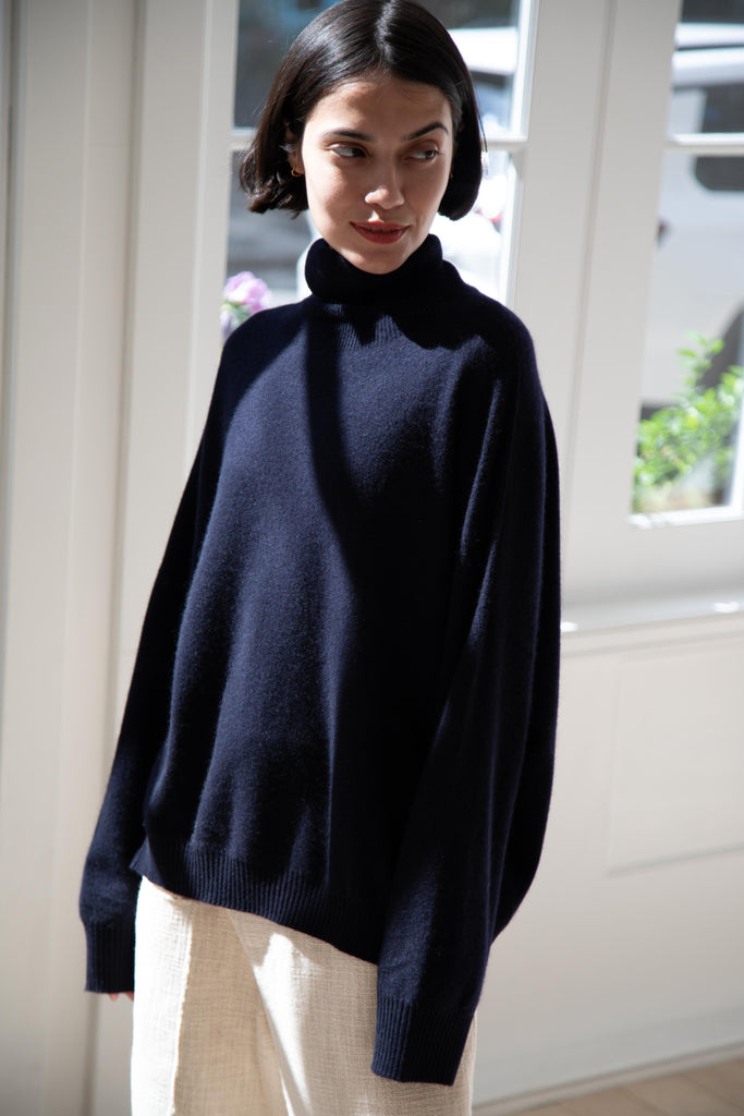 Manuelle Guibal | Turtleneck Zam Sweater in Nocturne