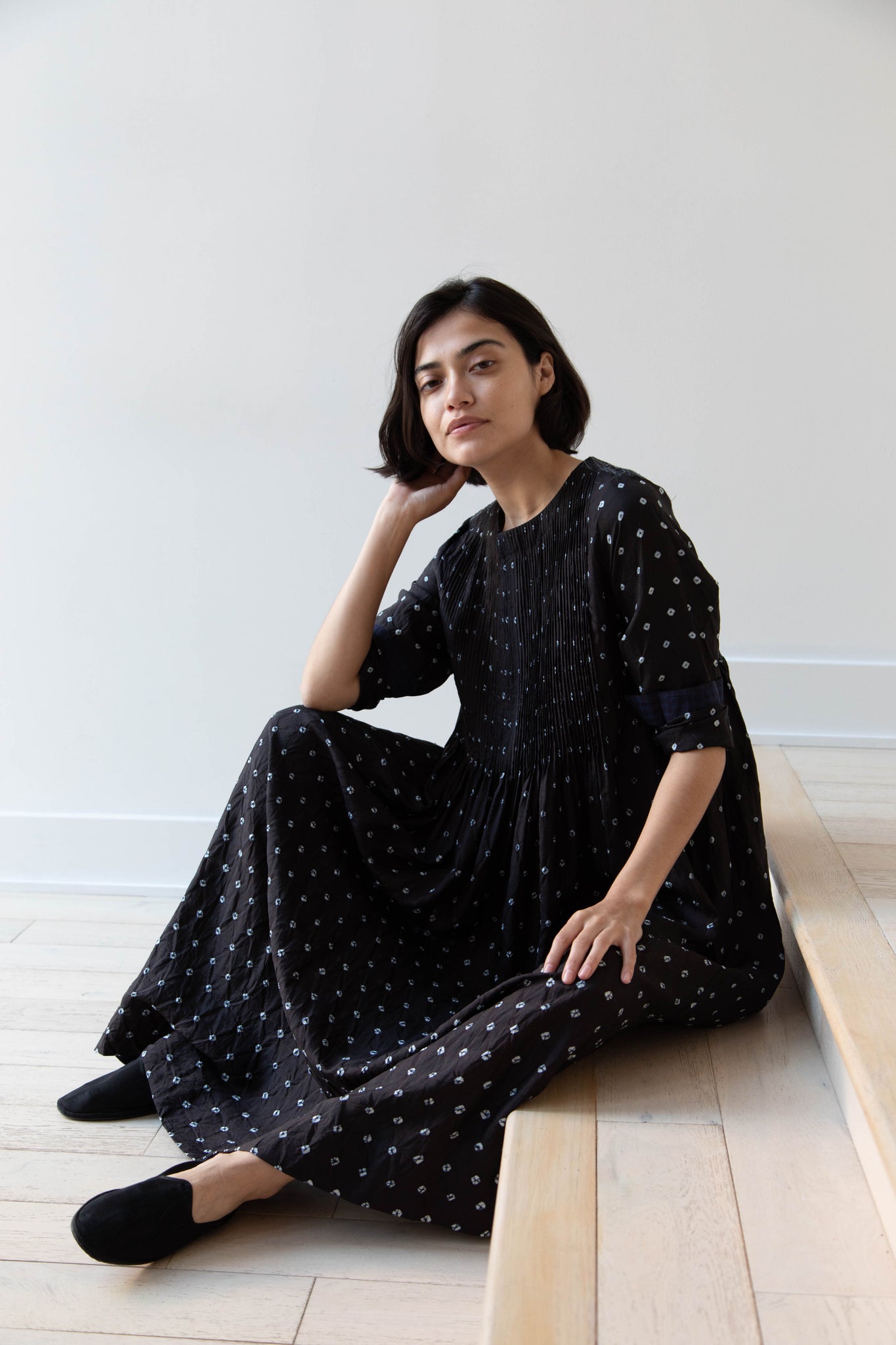 Maku | Farid Dress in Bandhani Silk