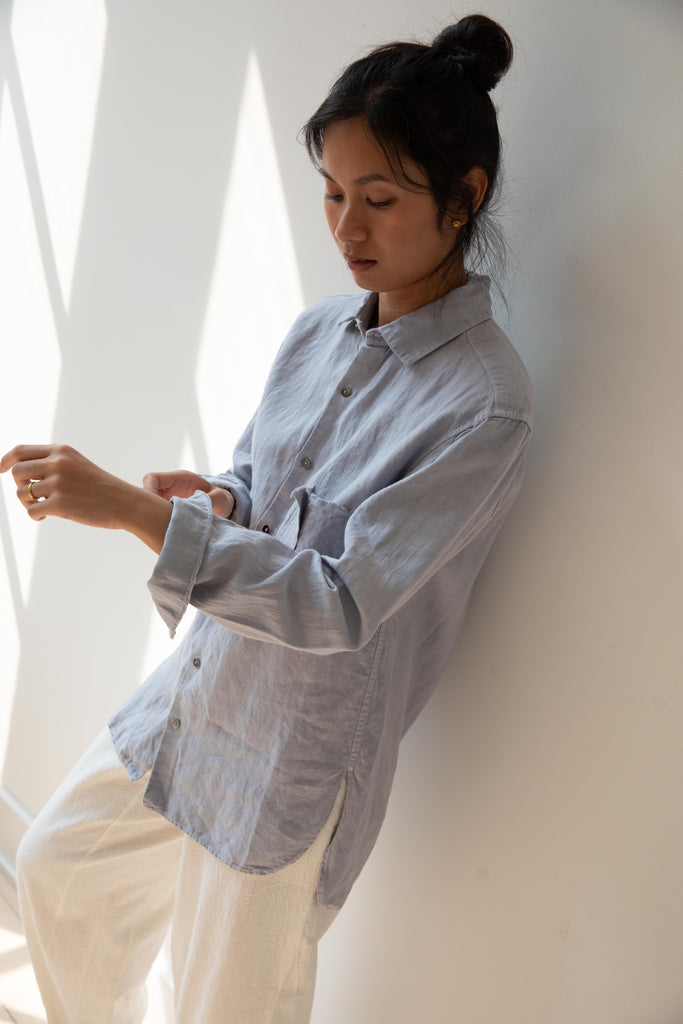 Monad London | Newell Shirt in Sky Blue
