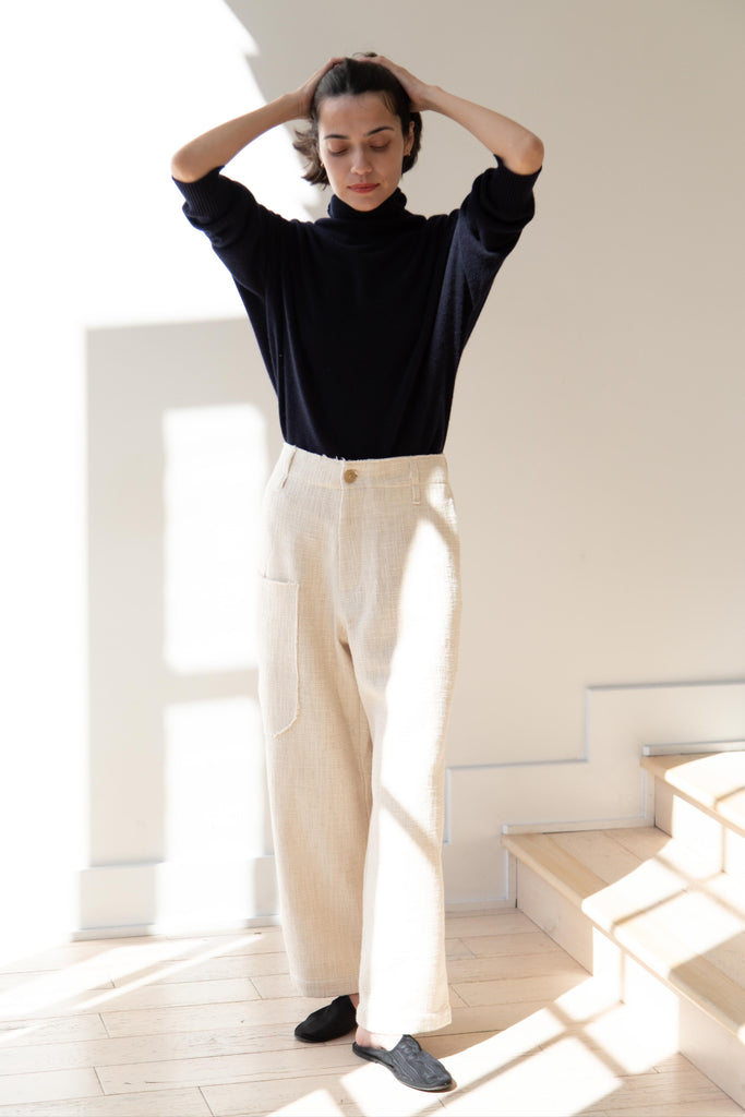 Wright & Doyle | Wilhelm Trouser in Alabaster