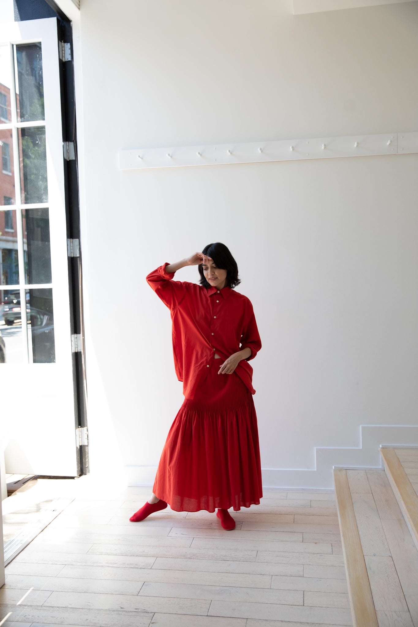 red lawn dress Taara Lawn Red Dress