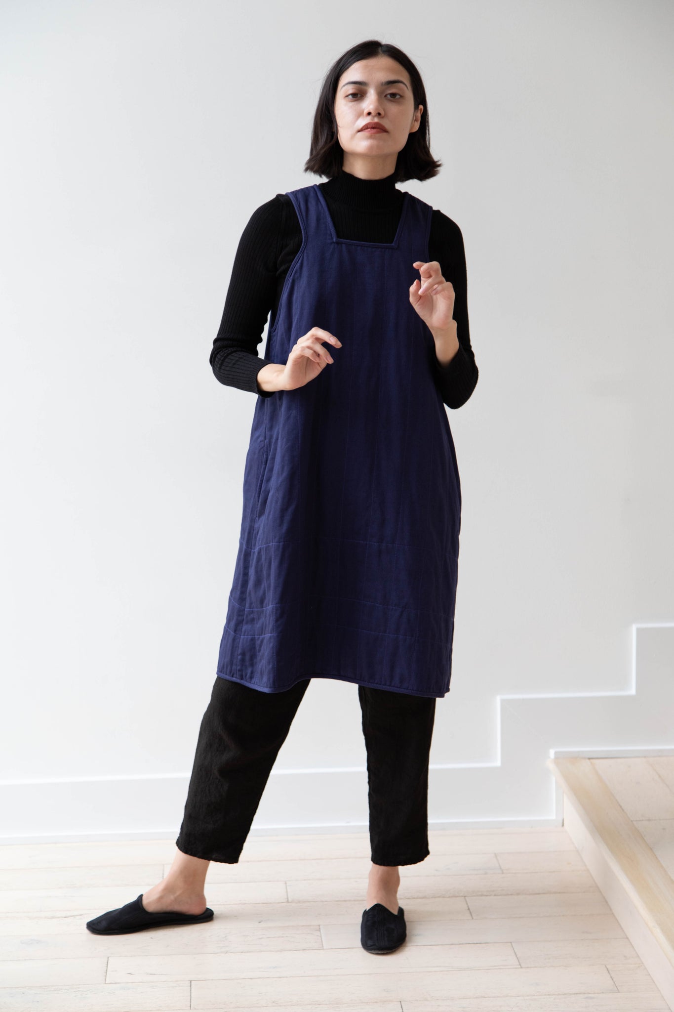 Khadi & Co. | Turmeric Dress in Indigo
