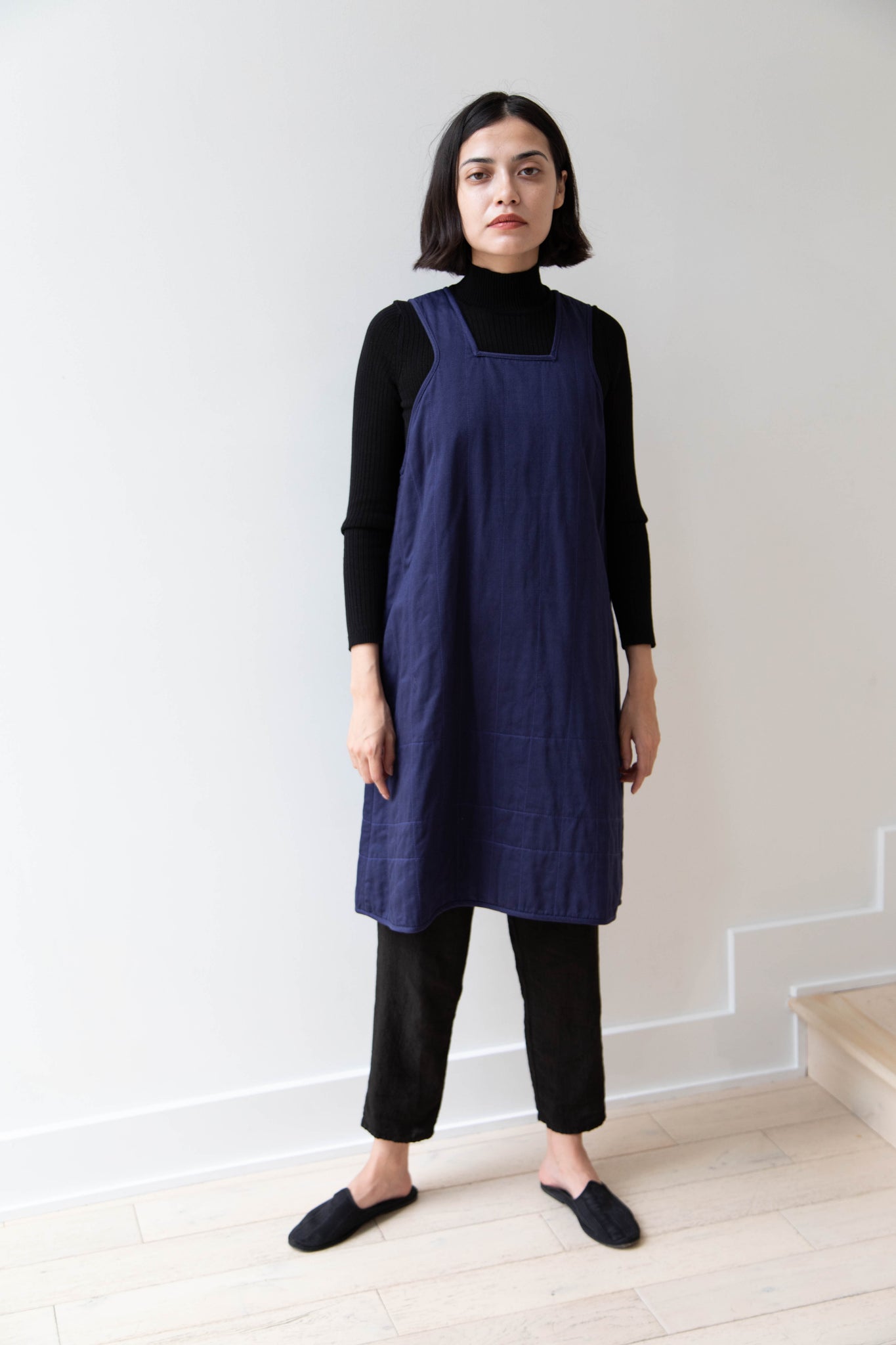 Khadi & Co. | Turmeric Dress in Indigo