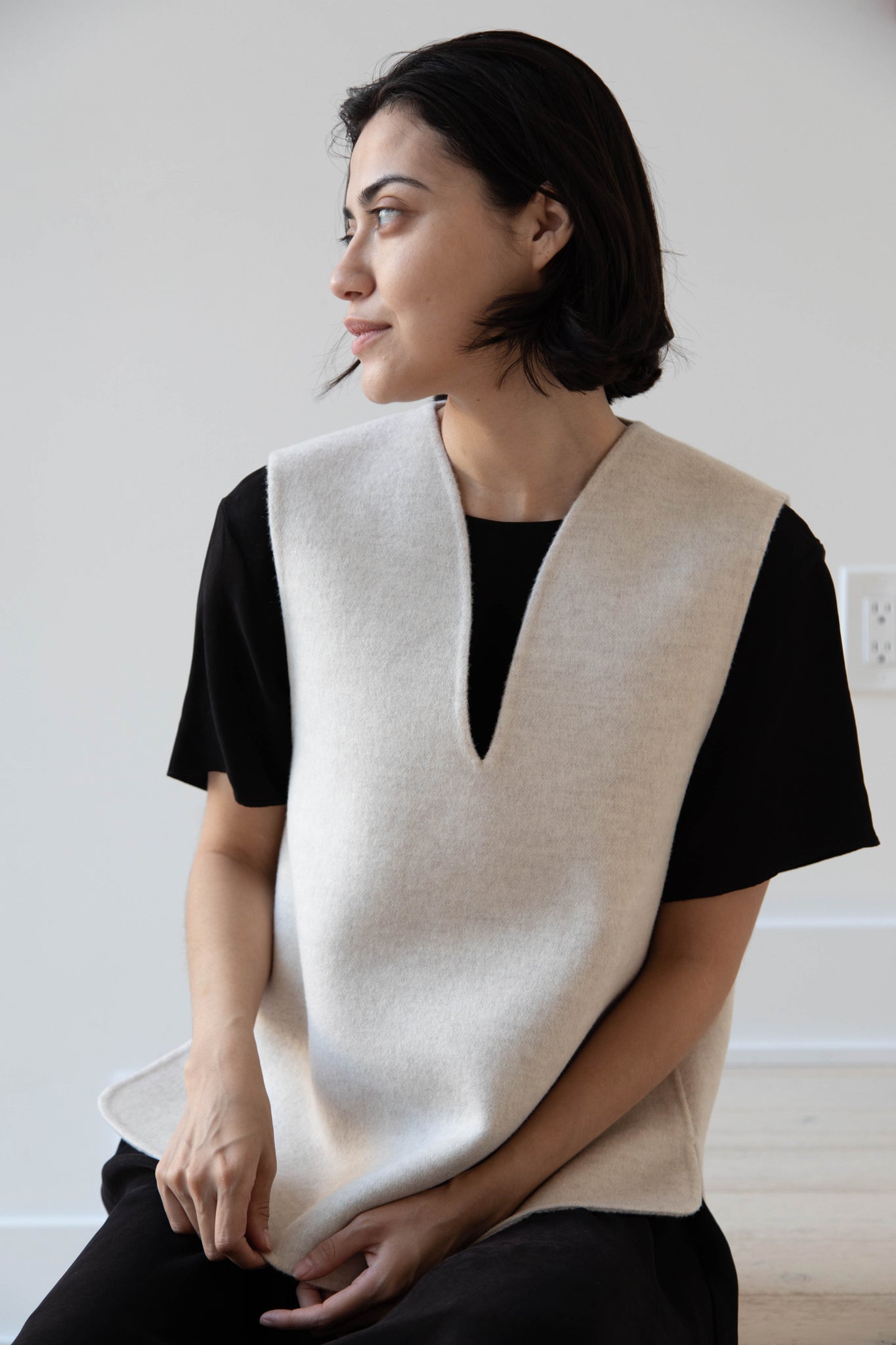 The Loom | Wool Vest in Oatmeal