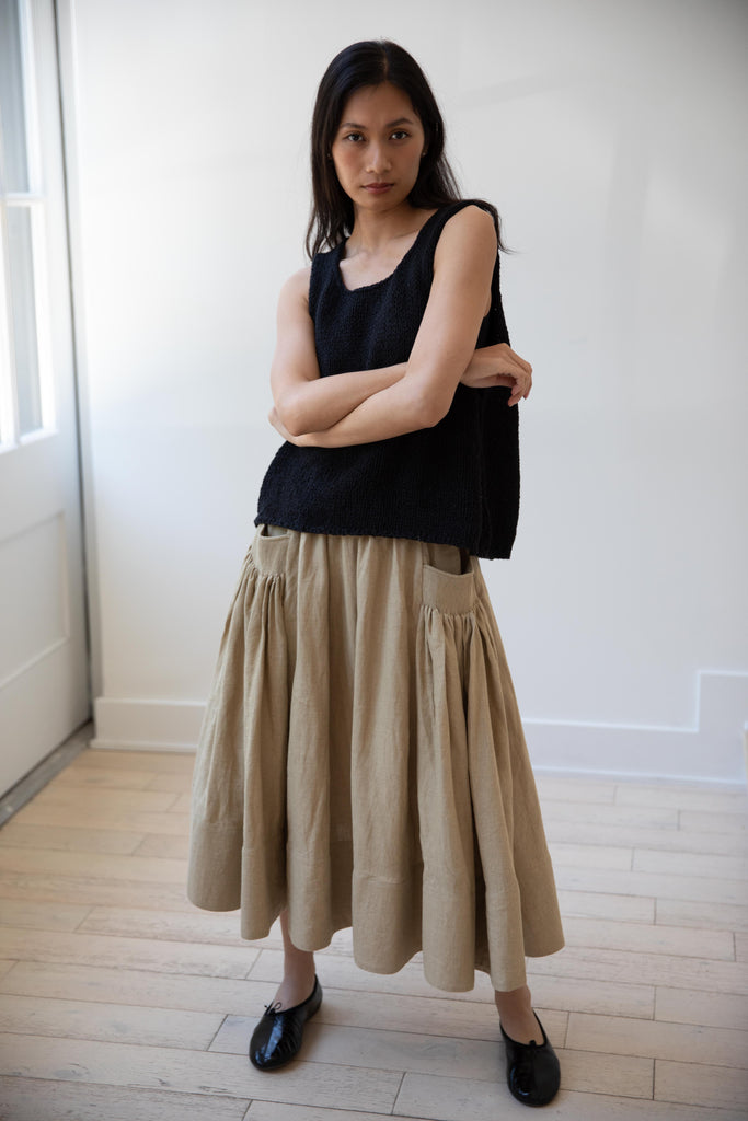 École De Curiosités | Wigha Skirt in Beige