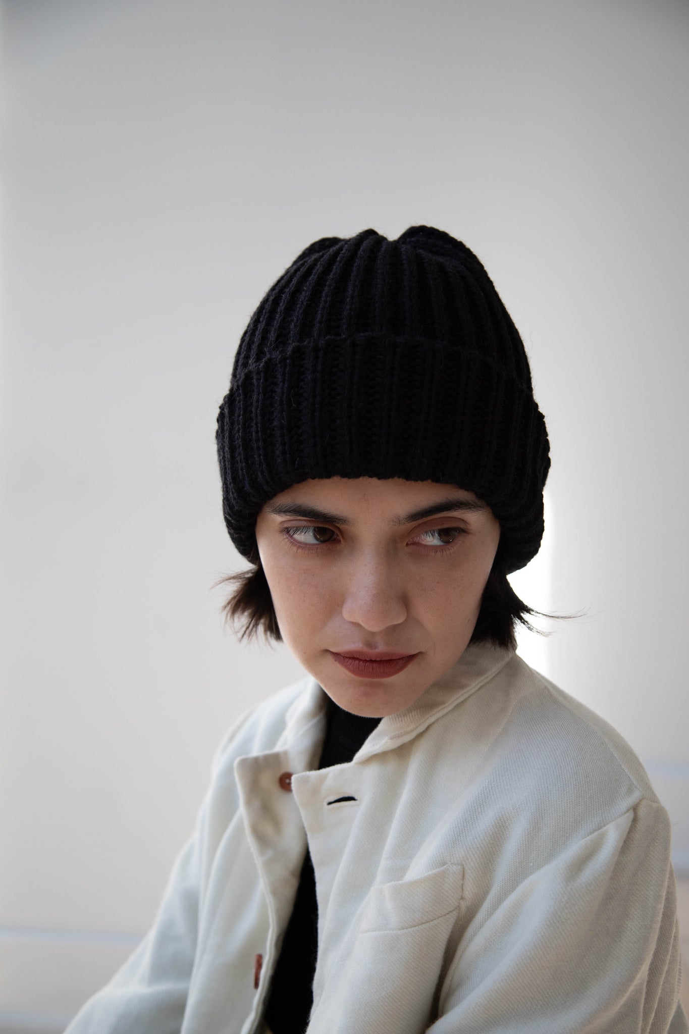 Highland 2000 | Ribbed Wool Cap in Black