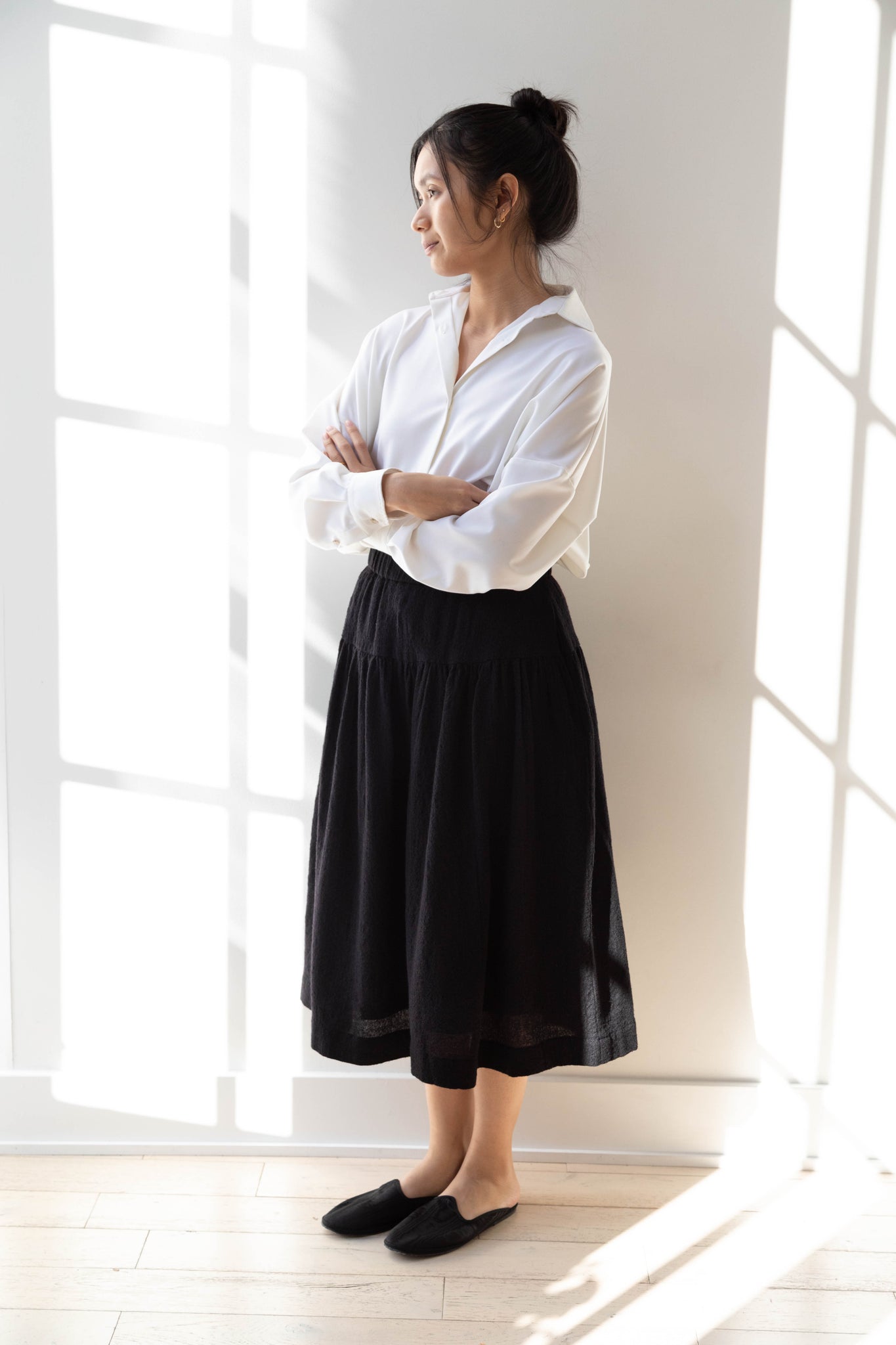 大注目 rennes — Wool Black in Skirt Up Up | Casey Casey スカート