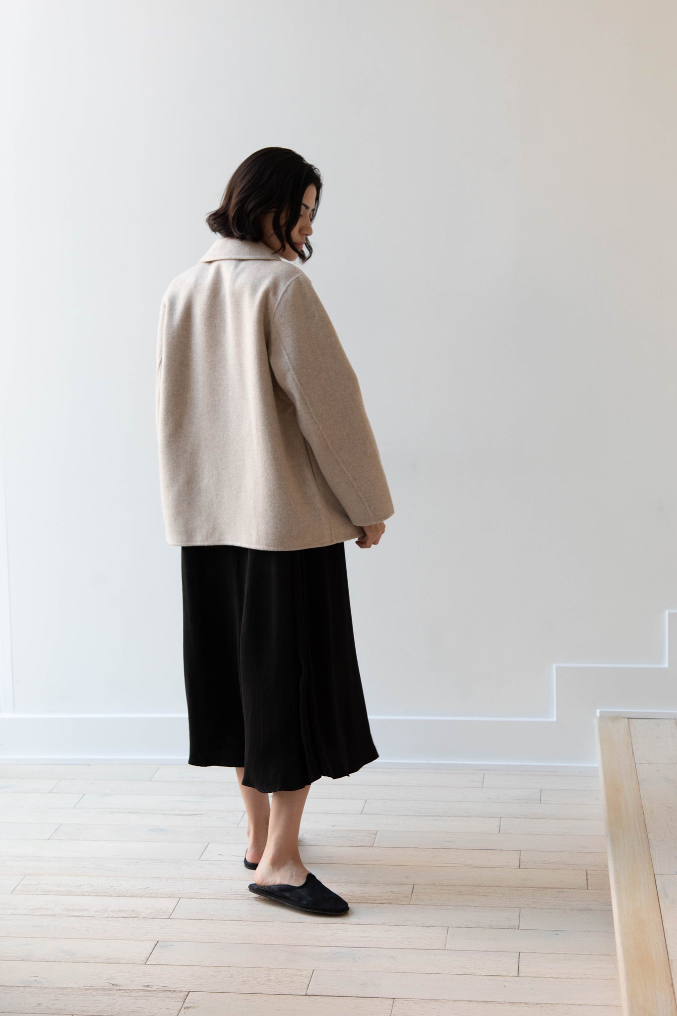 The Loom | Wool Cashmere Jacket in Oatmeal