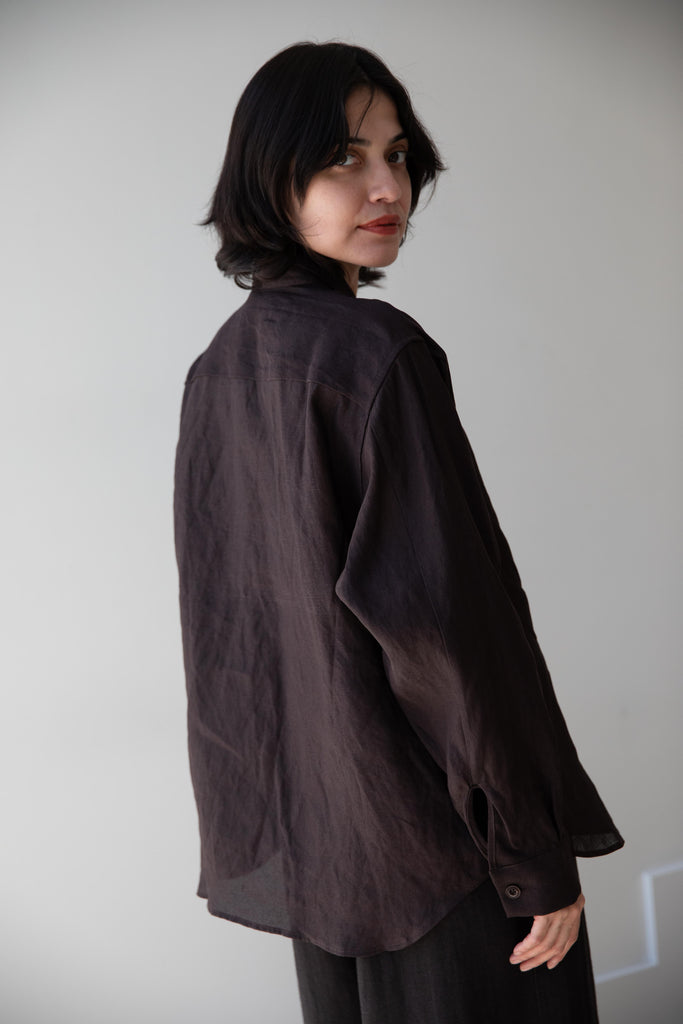 MAN-TLE | Weather Shirt in Humic Paper Brown