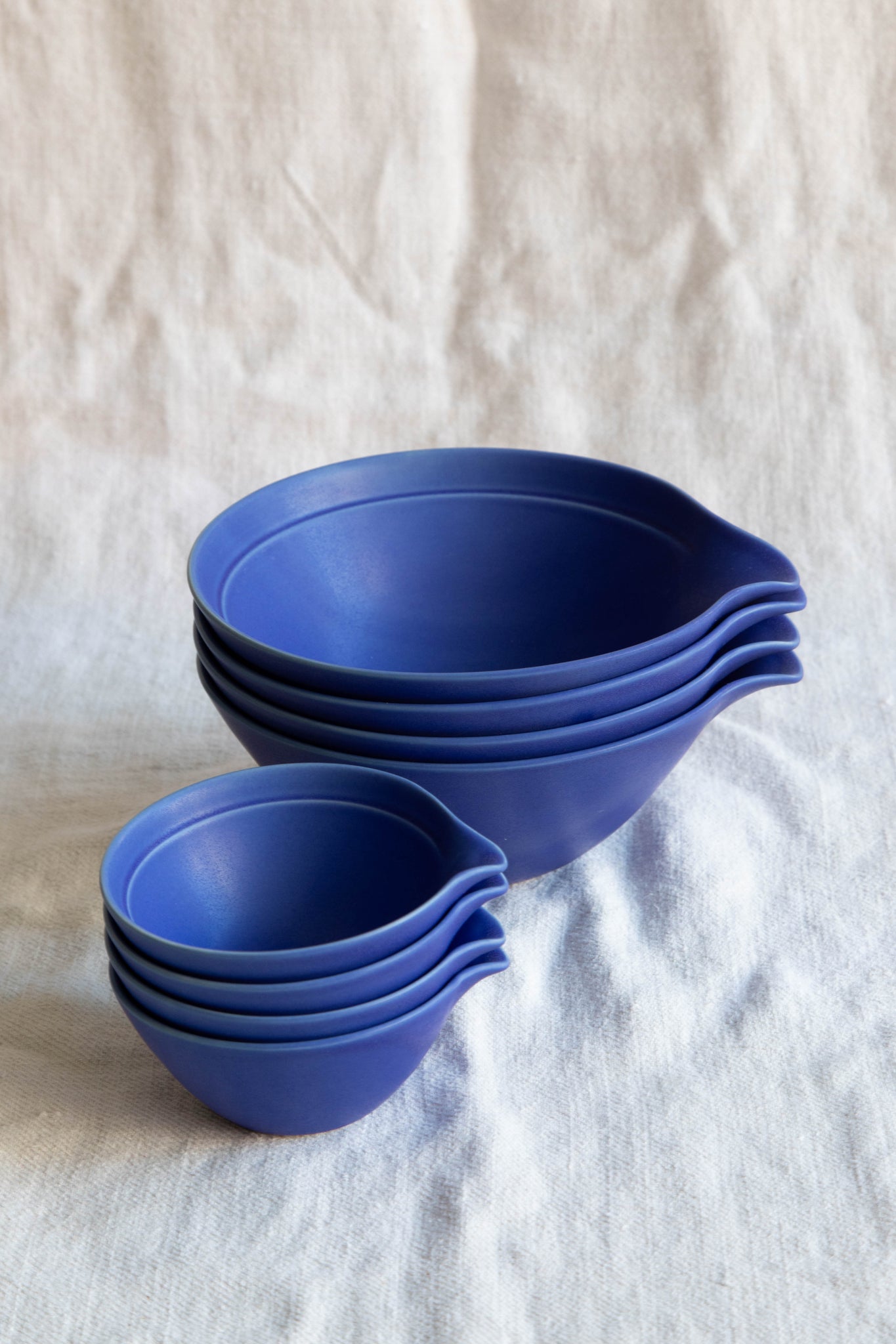Nesting Bowls in Cobalt