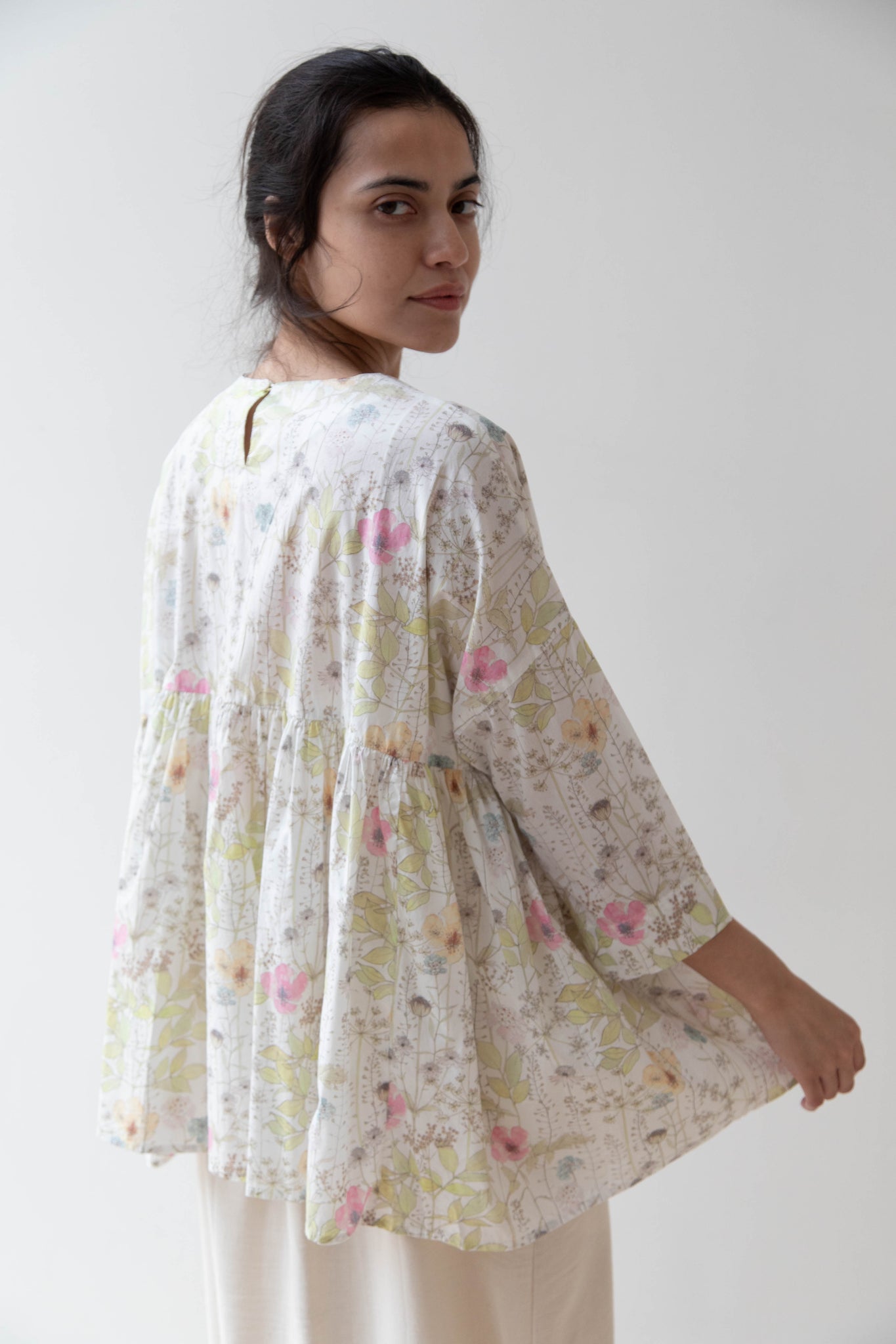 Gauze | Gather Blouse in Irma's Meadow by Liberty of London