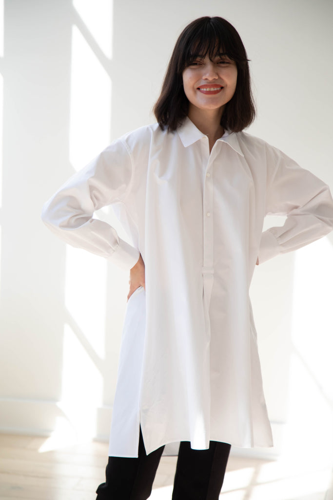 Asciari | Paris Tunic in White Poplin