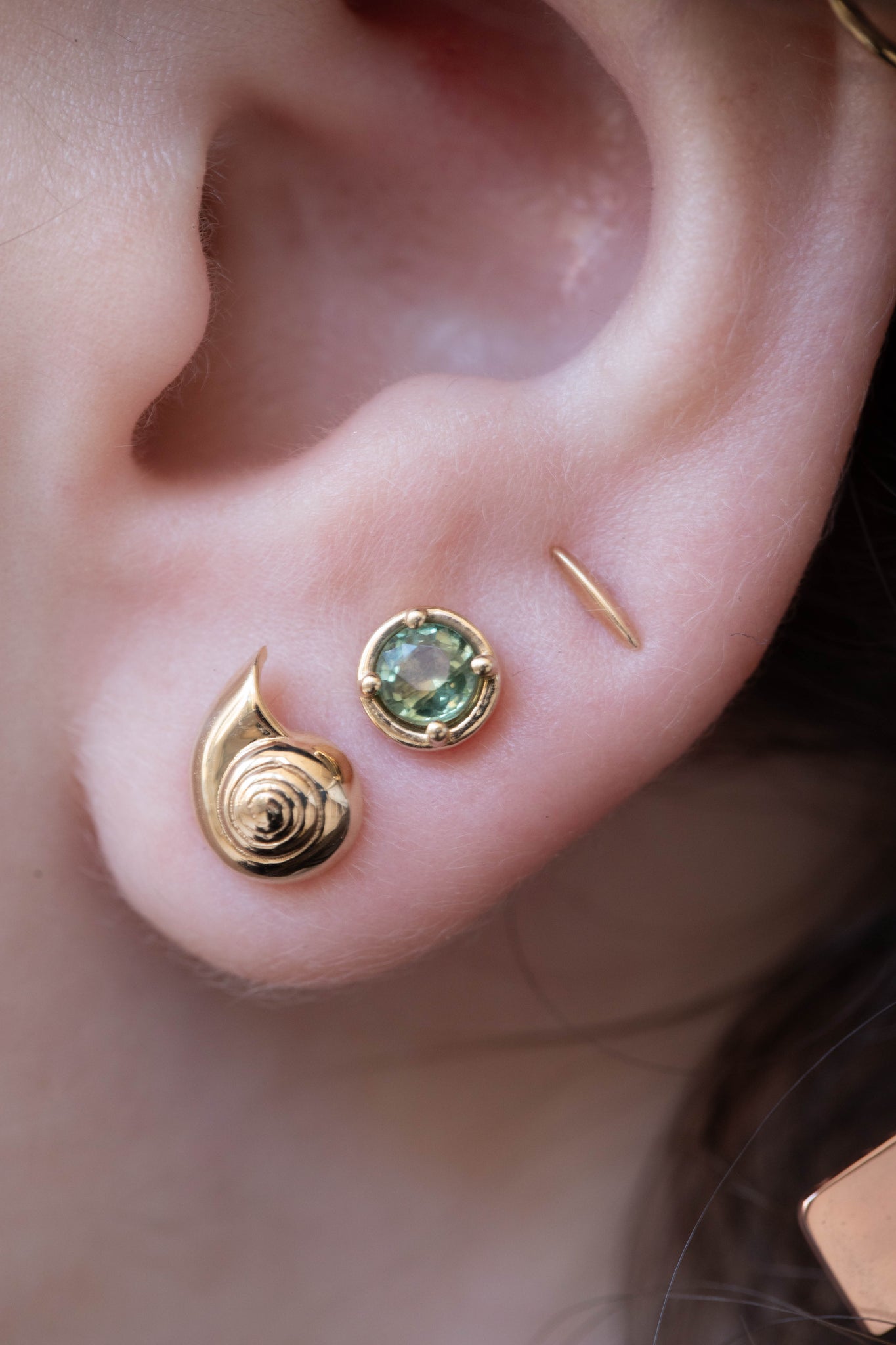 Kathryn Bentley | Nautilus Shell Earrings