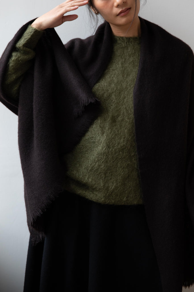 Norlha | Nomad Net Boiled Scarf in Spring Earth