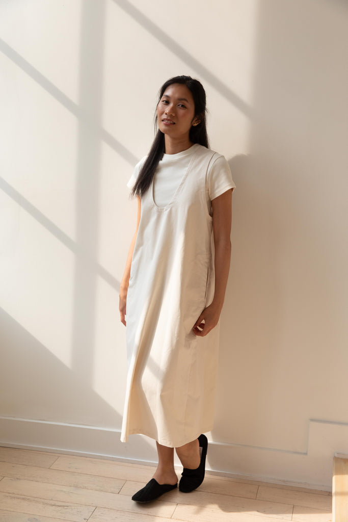 Aseedonclöud | HW Pull On Dress in Off White