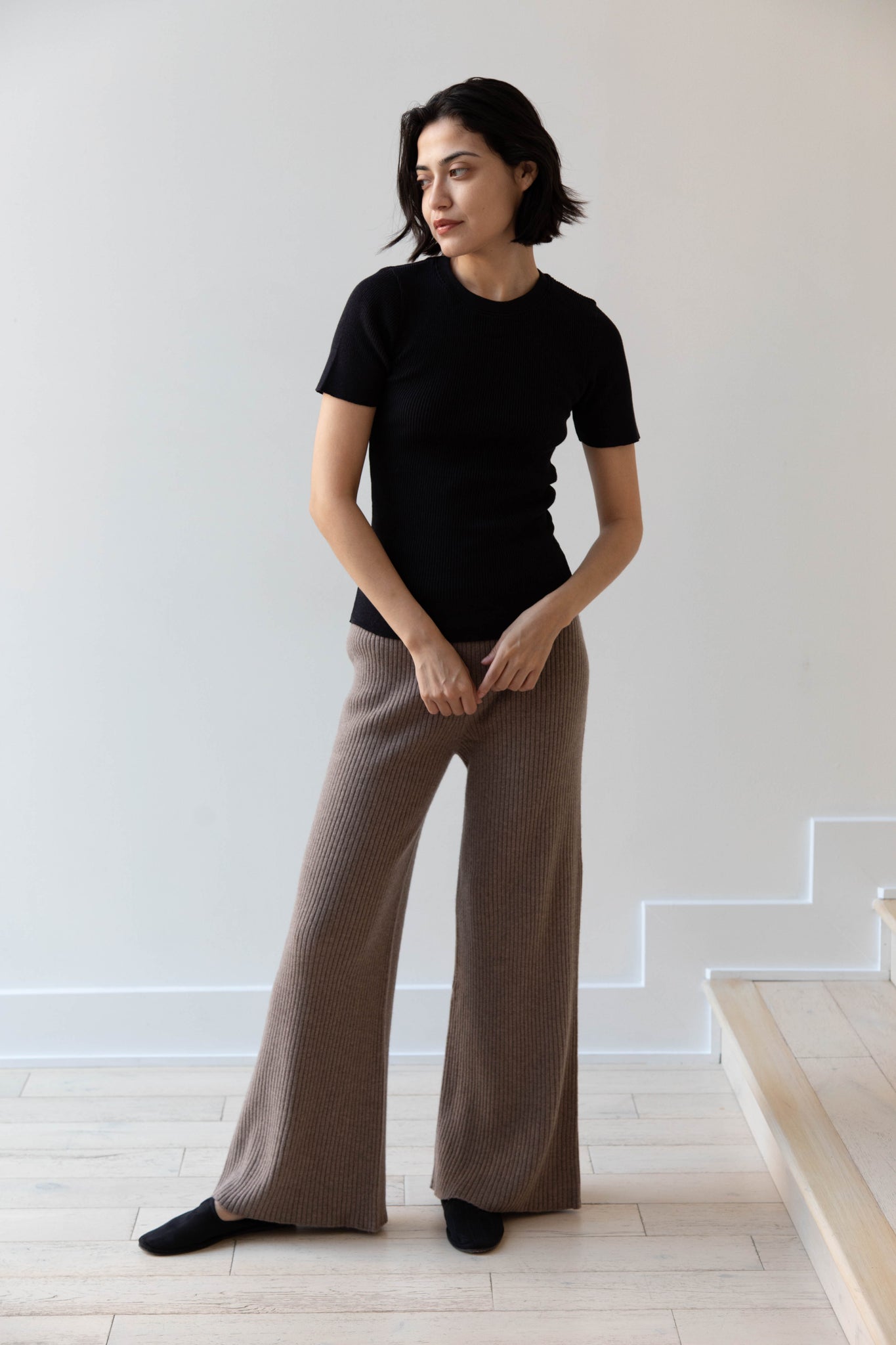 rennes — The Loom  Knit Pants in Brown