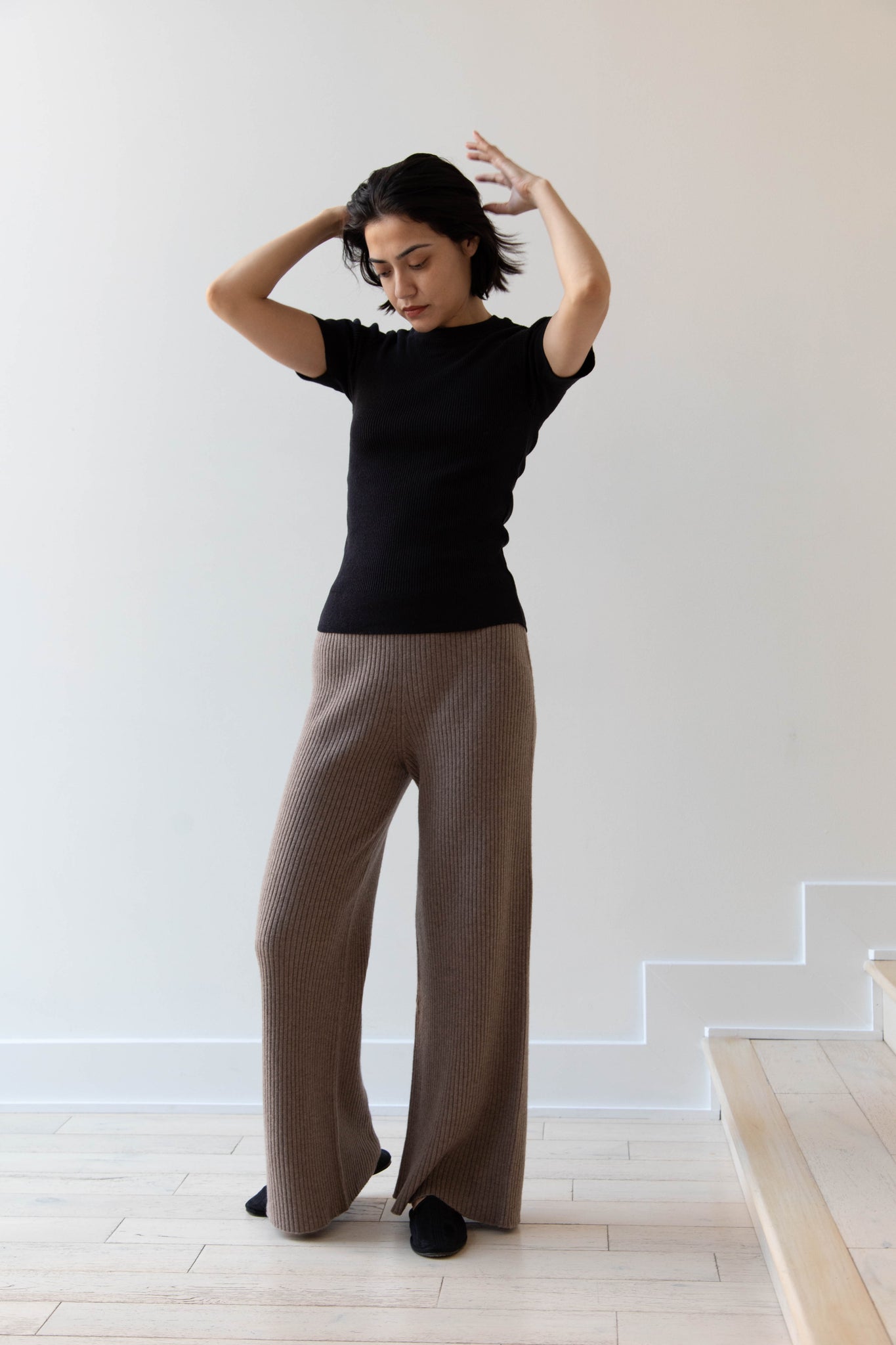 The Loom | Knit Pants in Brown