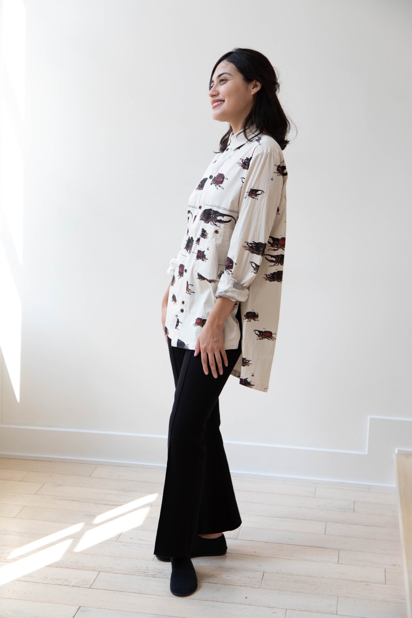 rennes — Aleksandr Manamïs | Slit Detail Top in Scarabs