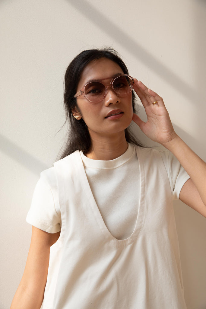 Eva Masaki | Chiyo Sunglasses in Heart