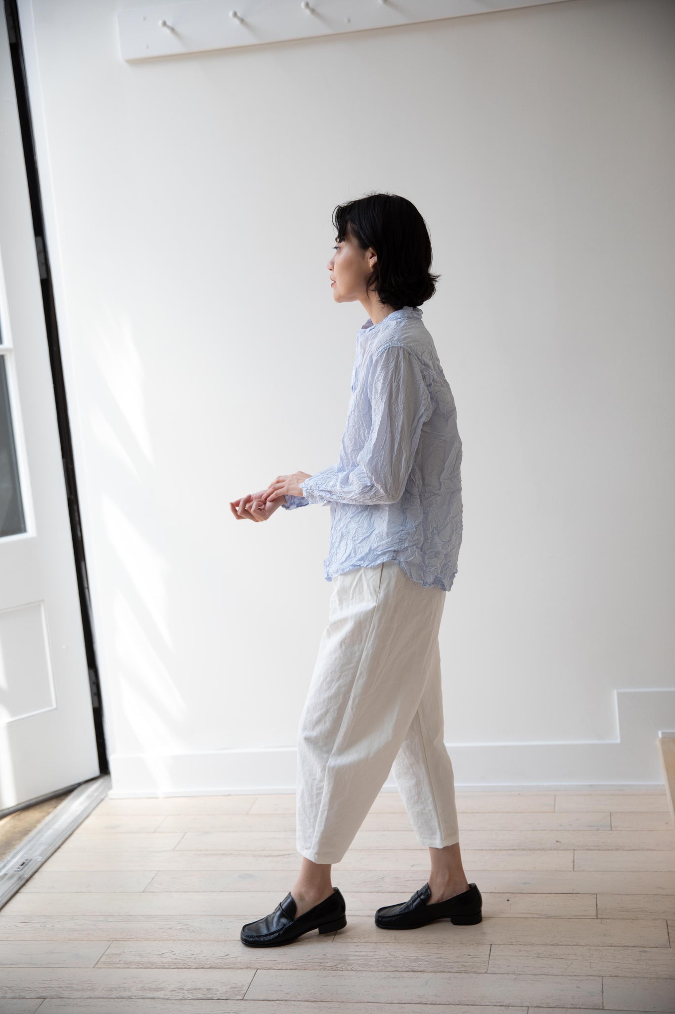 rennes — Apuntob | Curved Trouser in Meringue