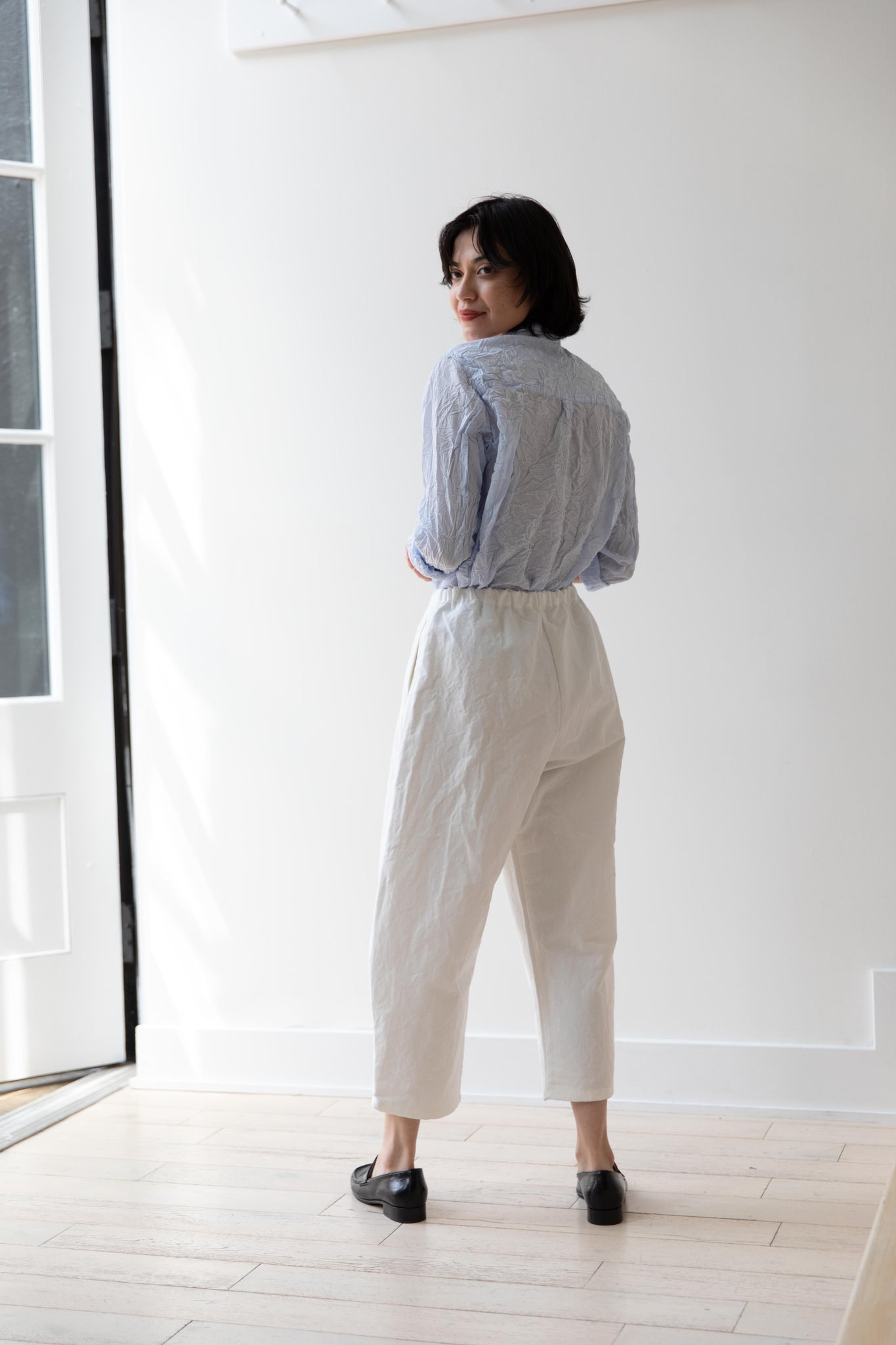 rennes — Apuntob | Curved Trouser in Meringue