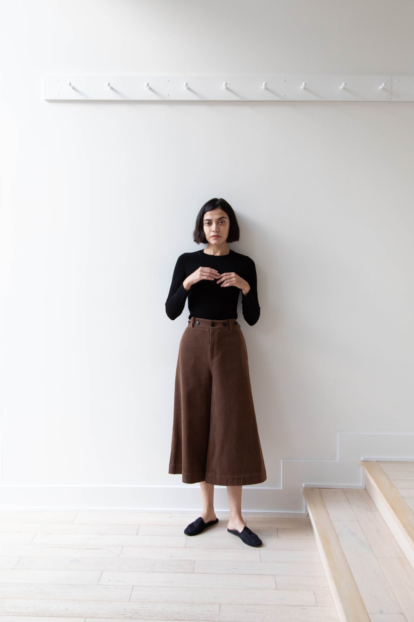 EASTBYEASTWEST | Wood Culottes in Chocolate