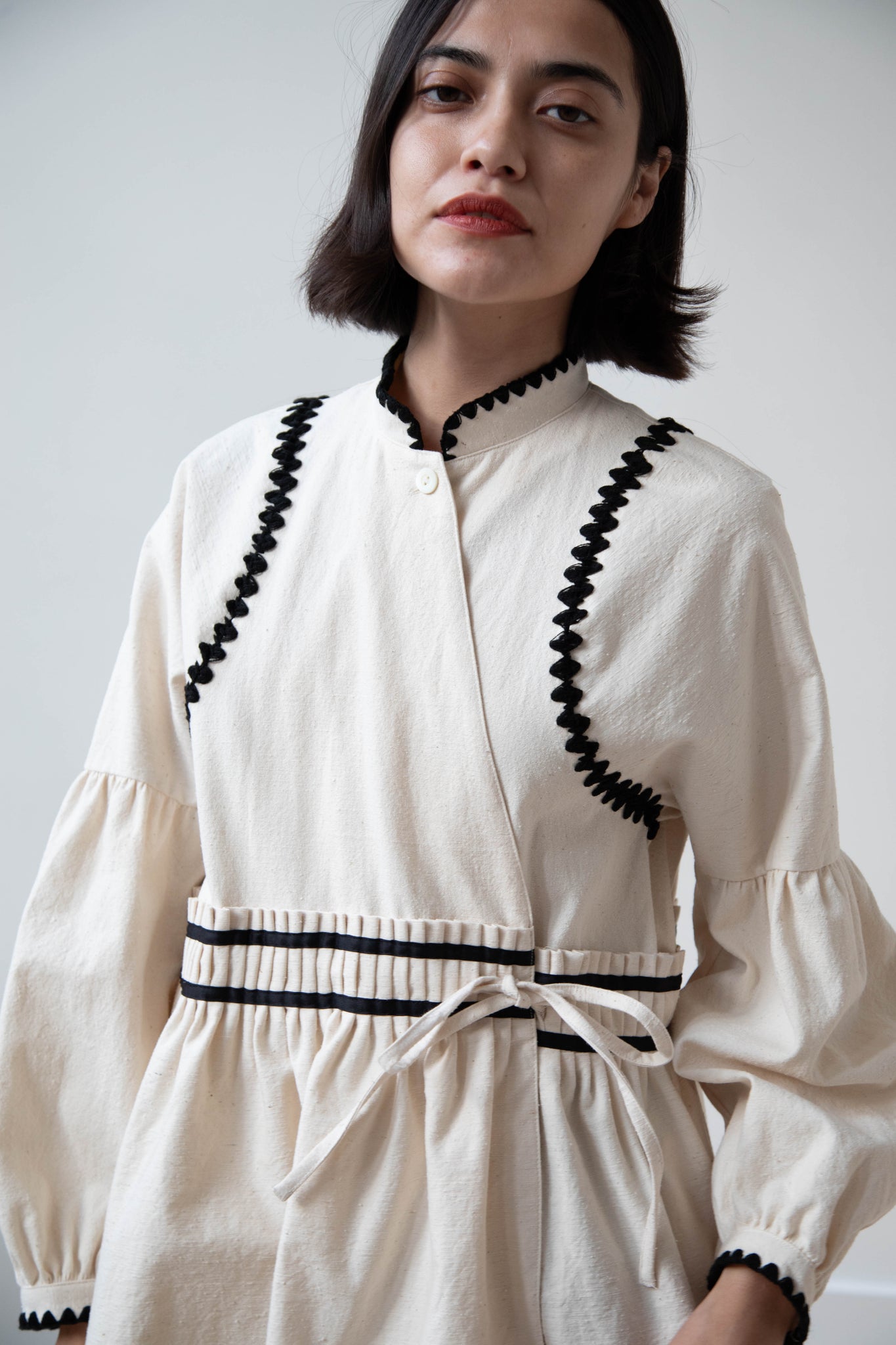 Aseedonclöud | Shepherd Wrap Front Blouse in Off White