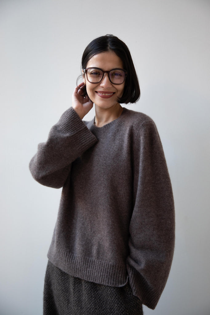 Boboutic | Cashmere Silk Sweater in Taupe