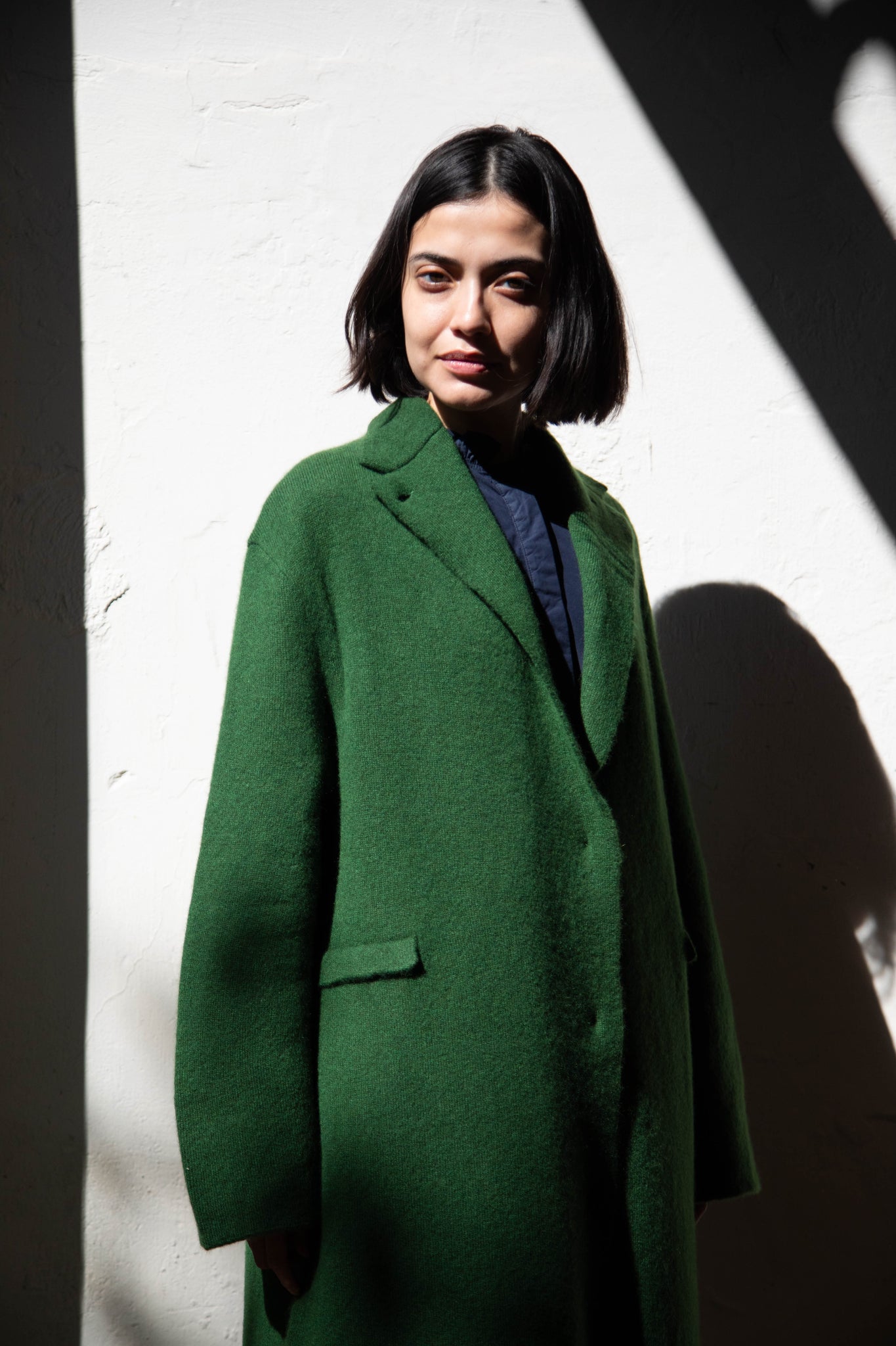 Boboutic | Double Passion Long Coat in Green