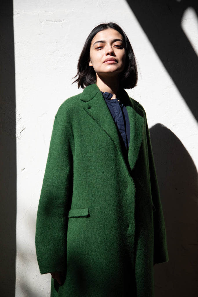 Boboutic | Double Passion Long Coat in Green
