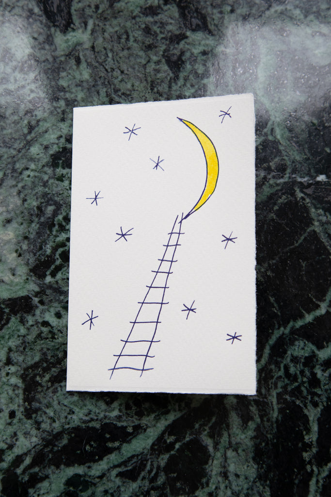 Scribble & Daub | Card in Moon & Stars
