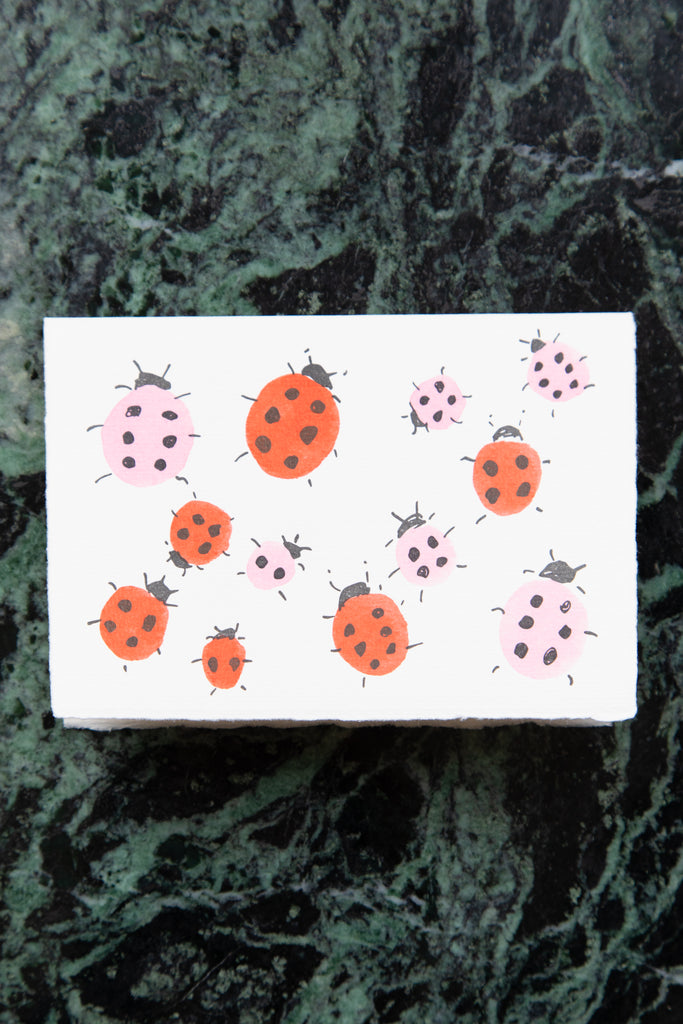 Scribble & Daub | Card in Love Bugs