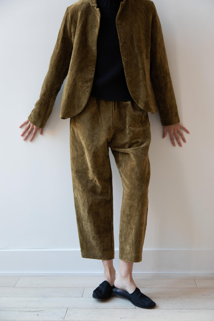 Apuntob | Velvet Trousers in Forest