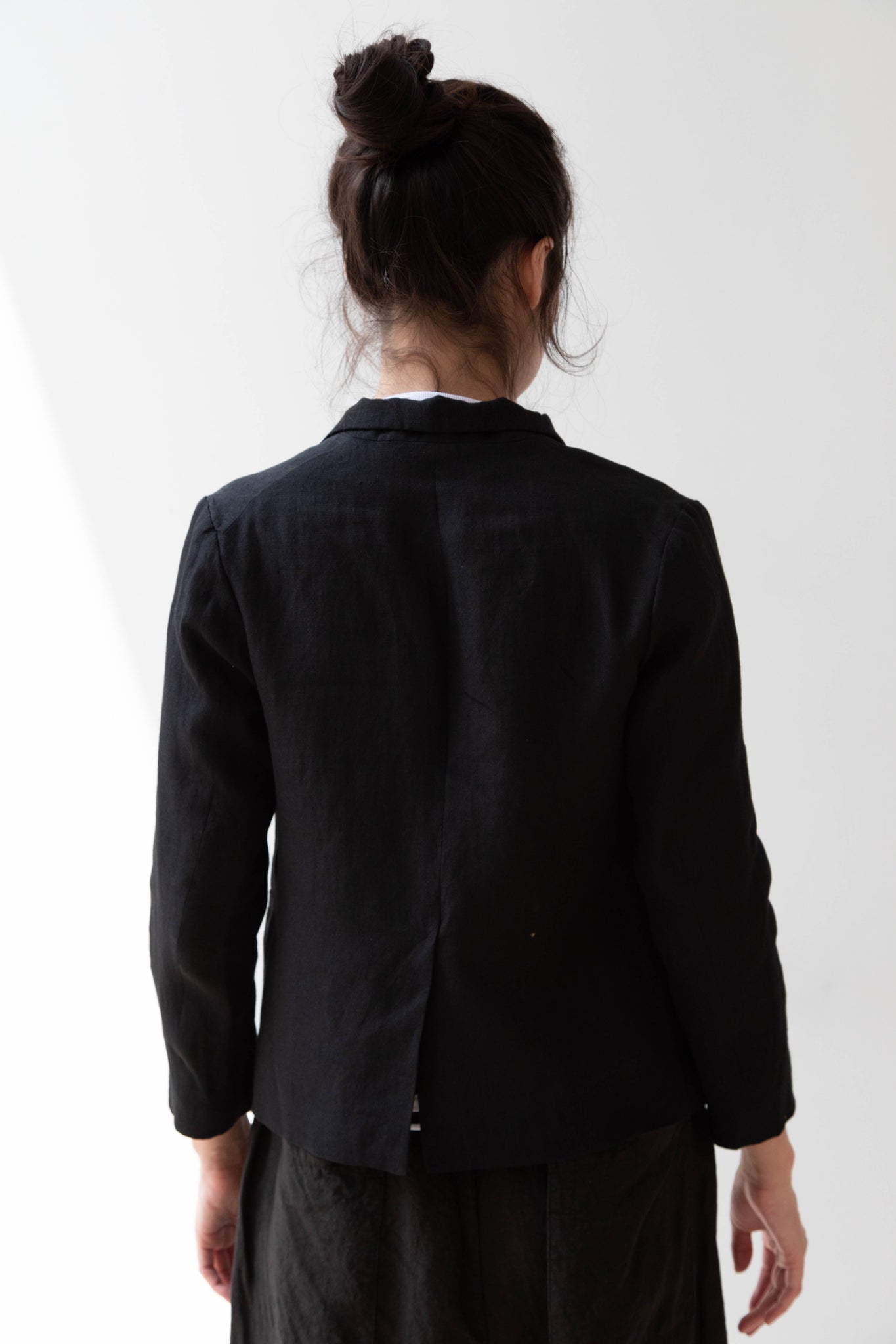 Old Man's Tailor | Black Linen Blazer