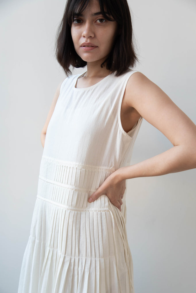 Runaway Bicycle | Abby Dress in Natural Cotton