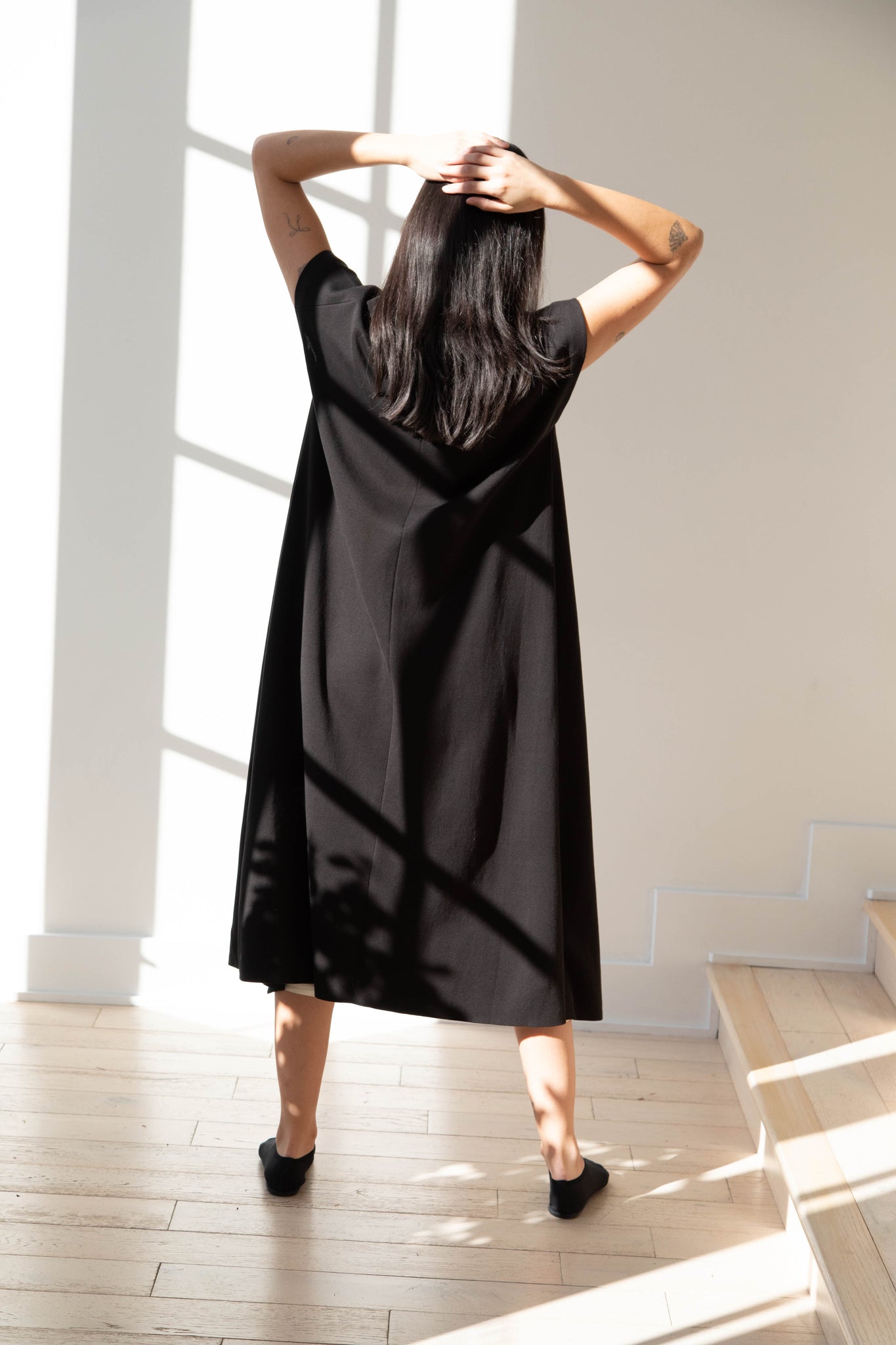 rennes Aton | Knit Vest Dress in Black rennes Aton | Knit Vest Dress in Black