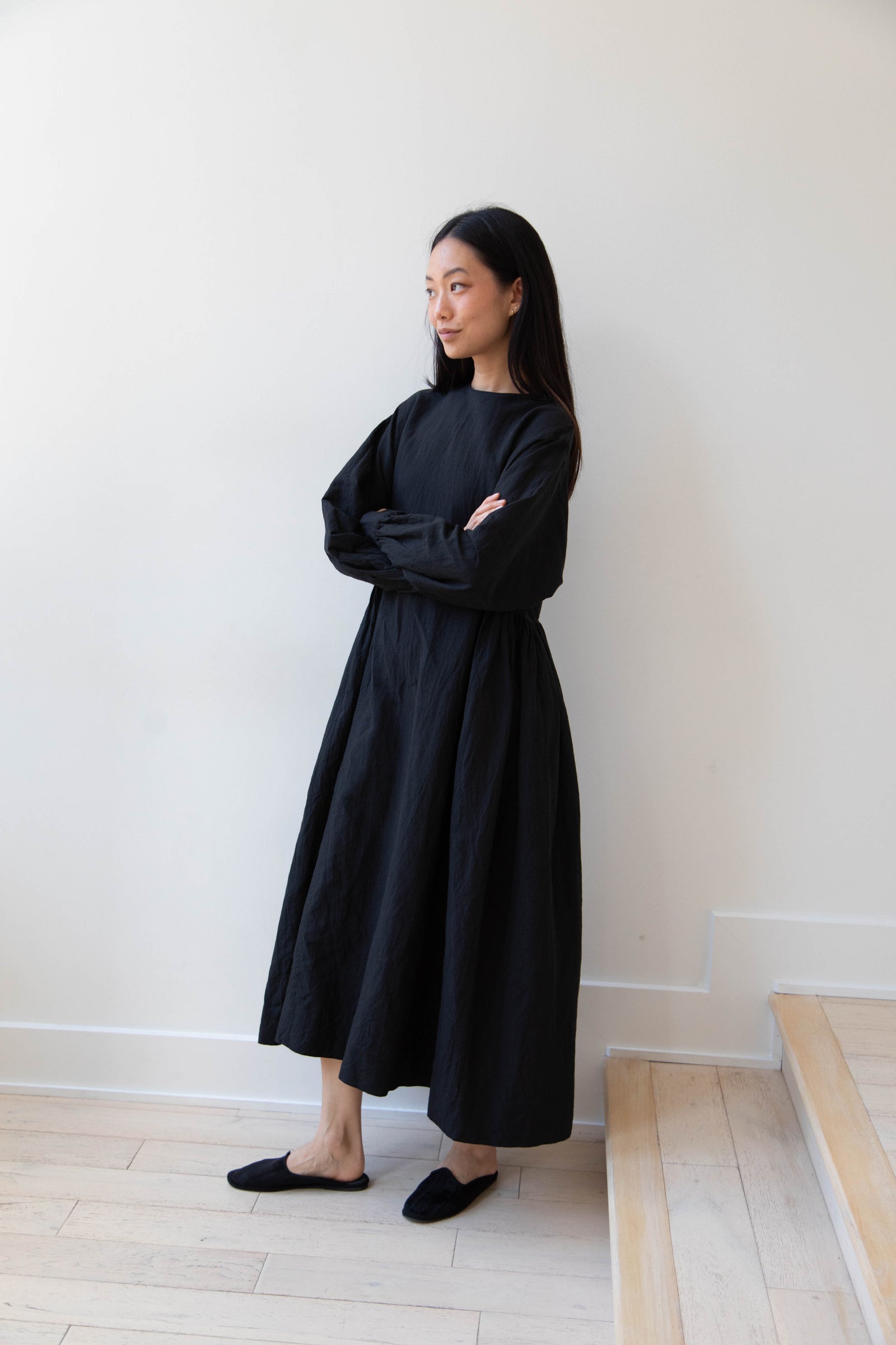 rennes — Arts & Science | Gather Combi Dress in Black