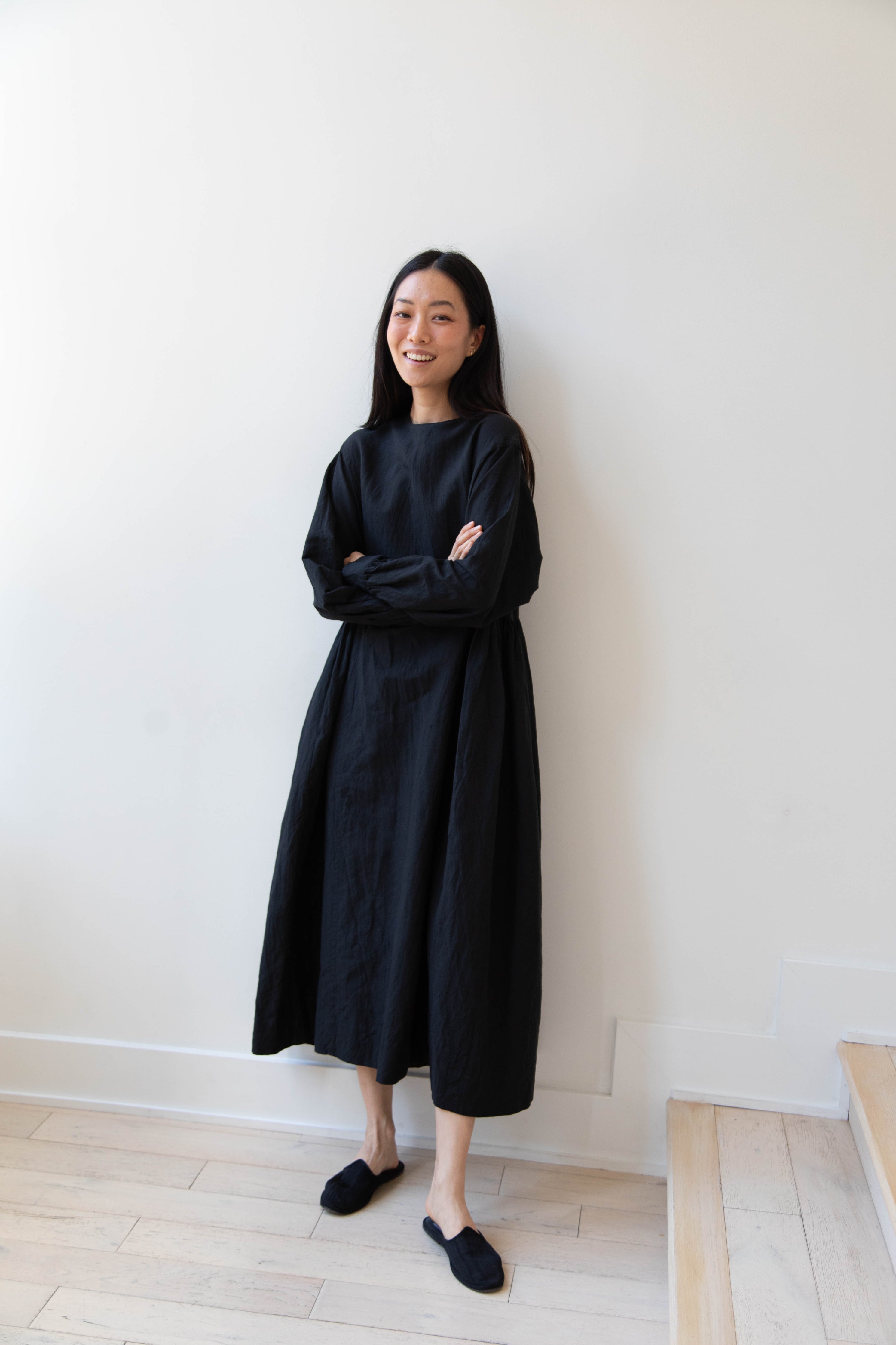 rennes — Arts & Science | Gather Combi Dress in Black