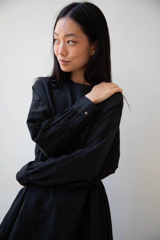 rennes — Arts & Science | Gather Combi Dress in Black