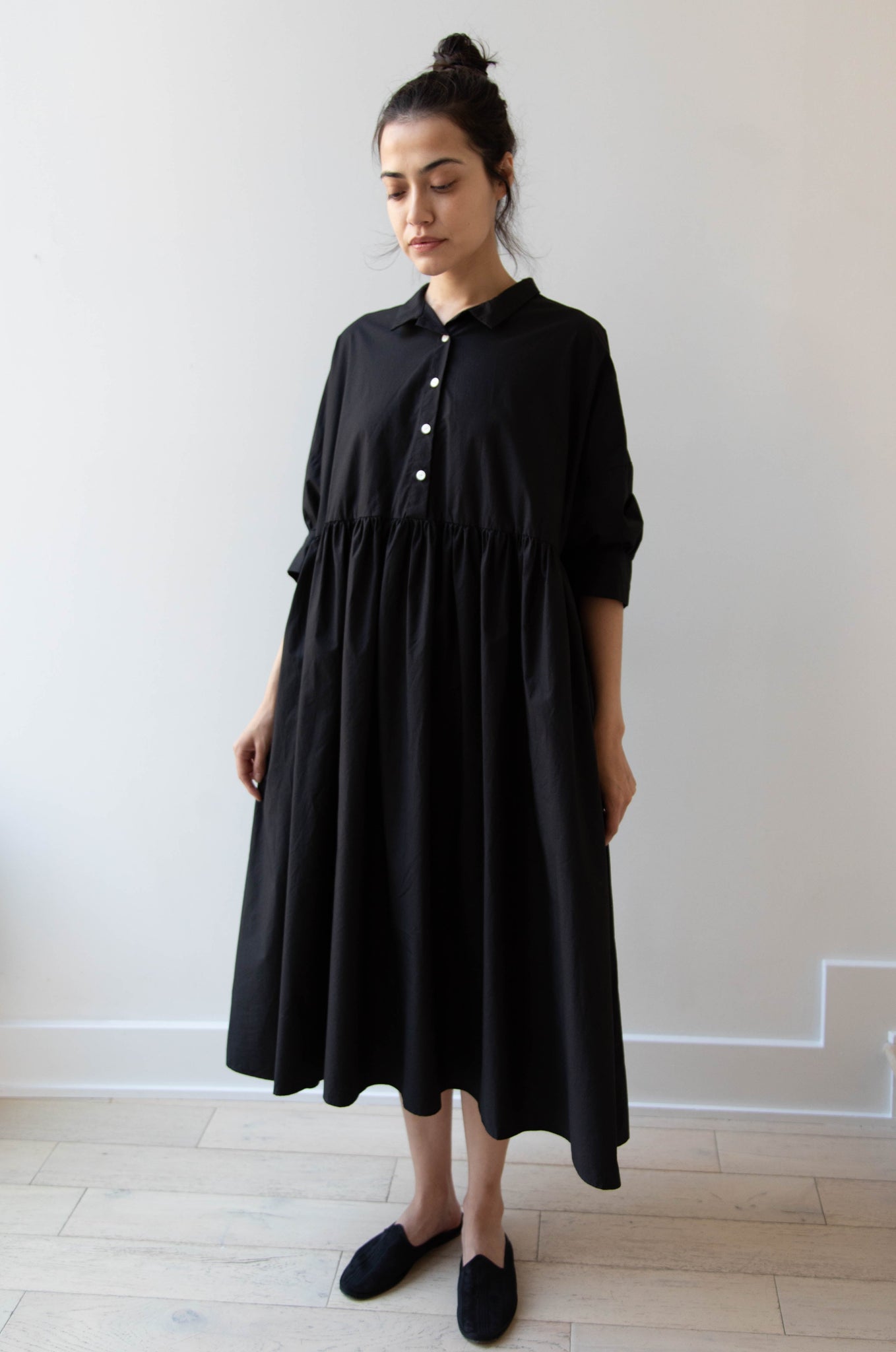 Gram | Shirtdress in Black