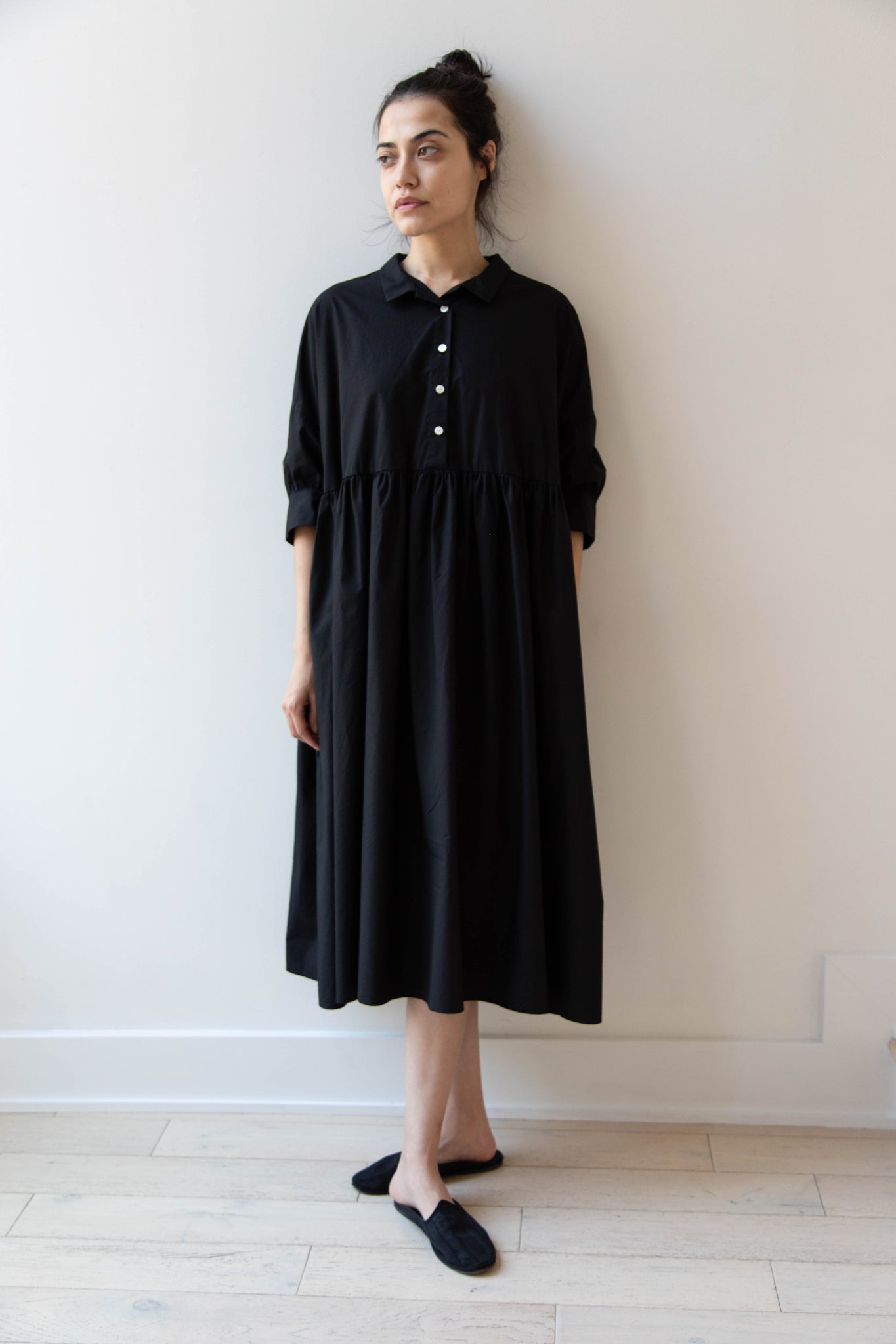 Gram | Shirtdress in Black