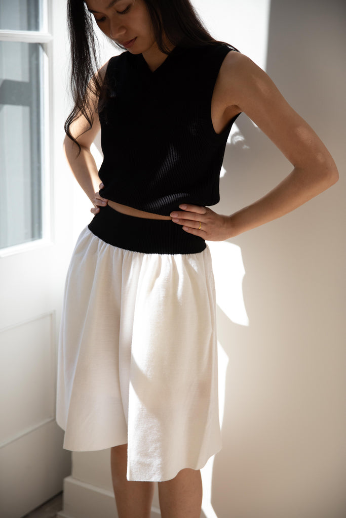 Cancellato Uniform | Bermuda Shorts in White