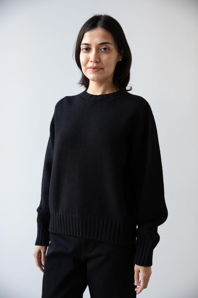 Nothing Written | Bunny Wool Pullover in Black
