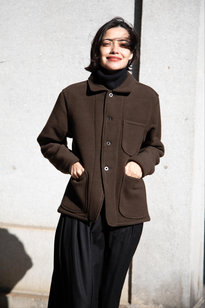 Evan Kinori | Three Pocket Jacket in Dark Olive