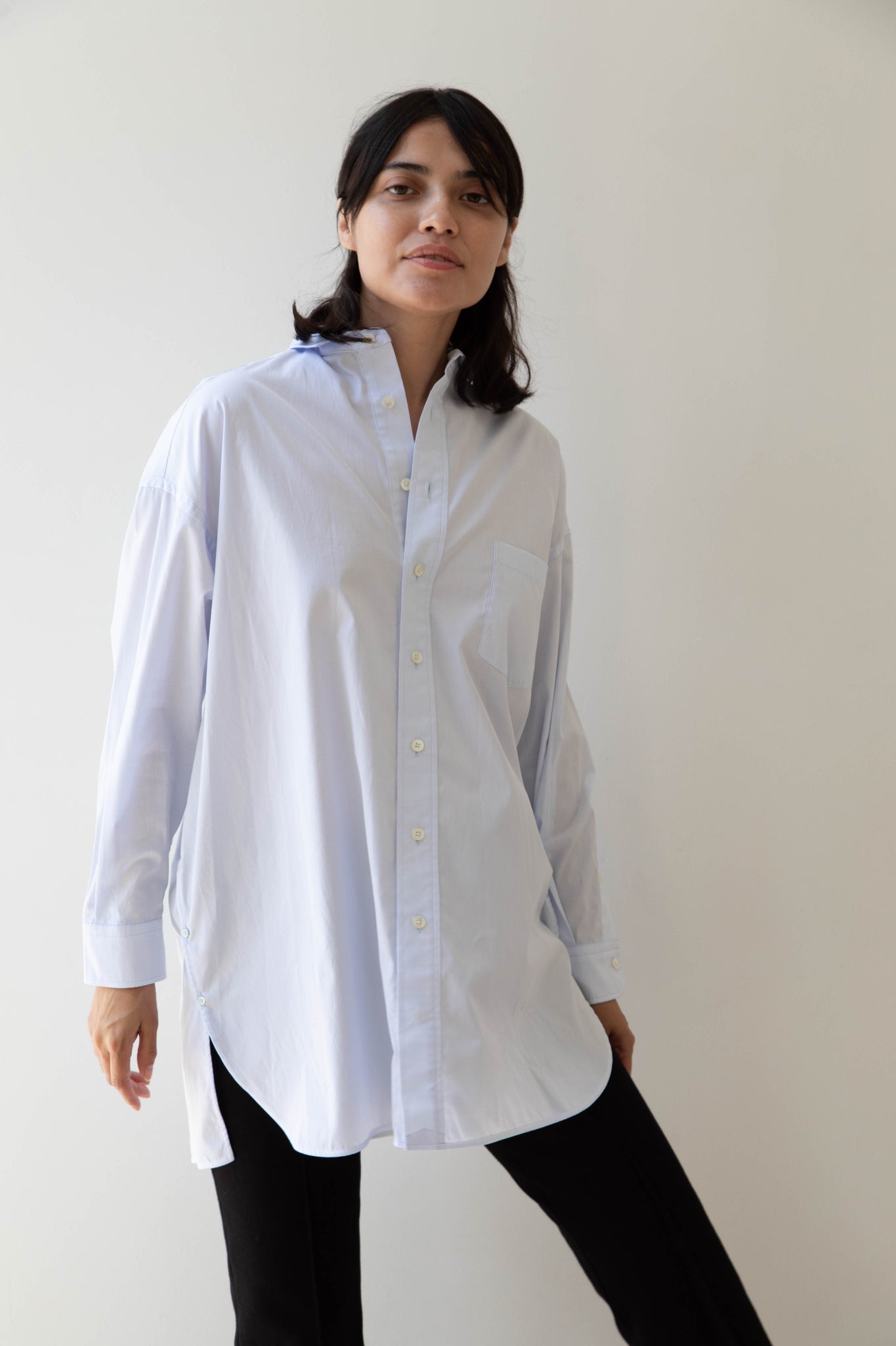 tunic dress shirt Broderie Panel Tunic Shirt