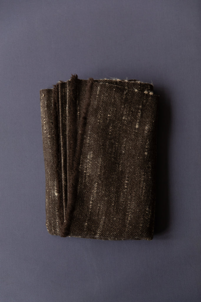 Norlha | Handspun Valley Scarf in Natural Yak Brown