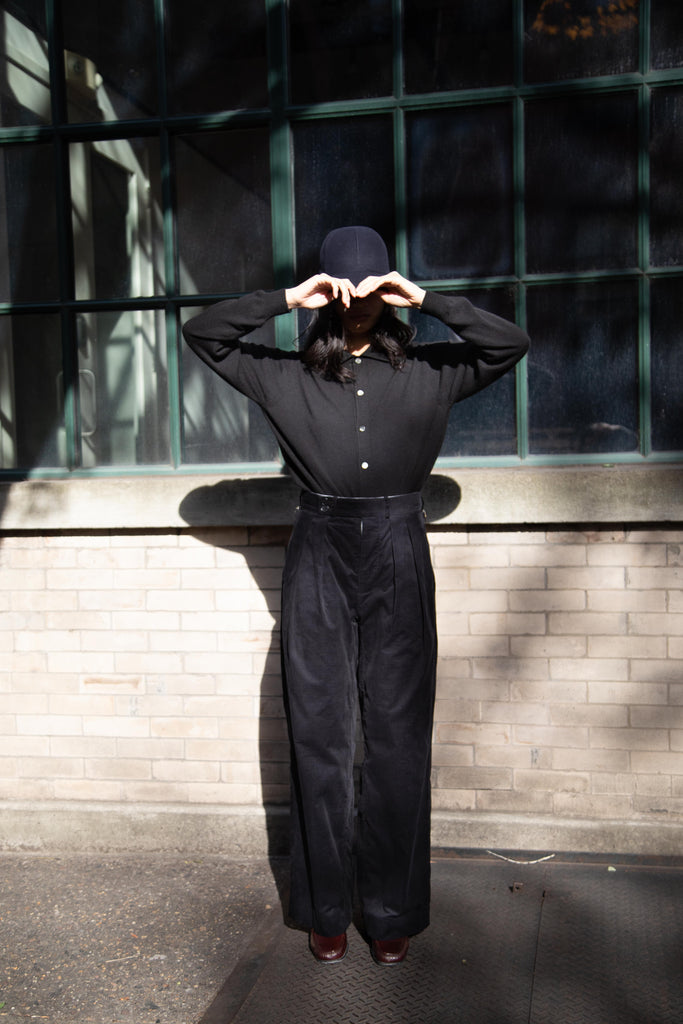 Seventyfive | College Bags in Black Corduroy