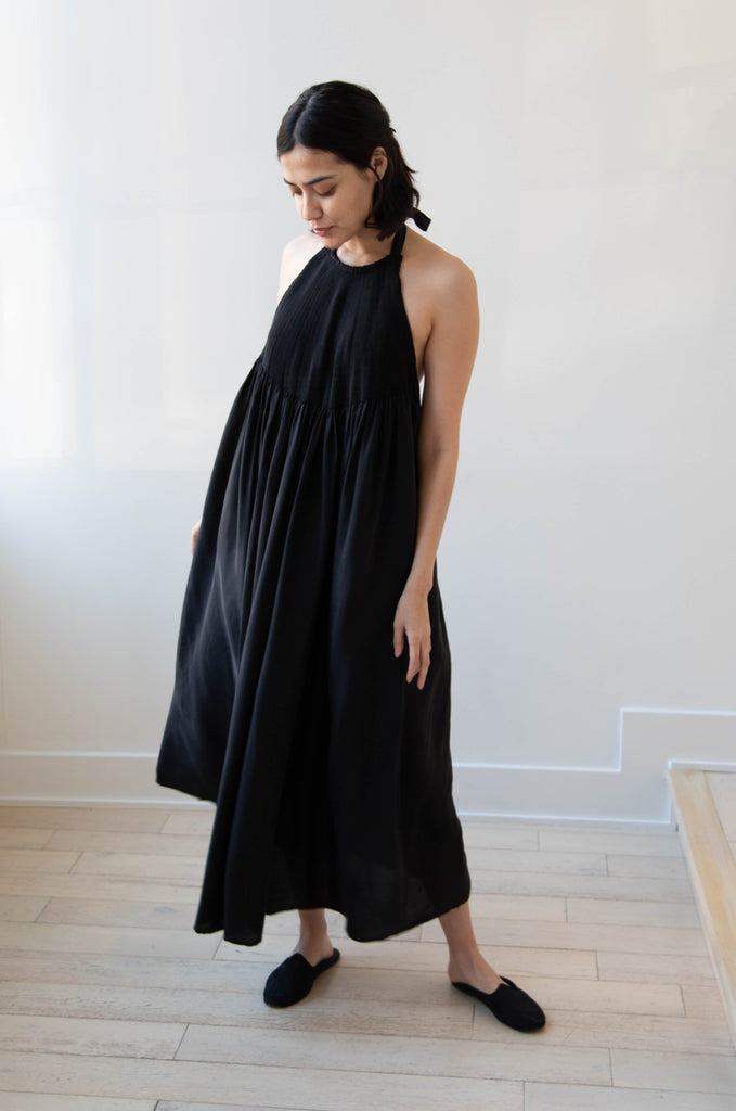 Renata Brenha | Iemanjá Dress in Black Cupro