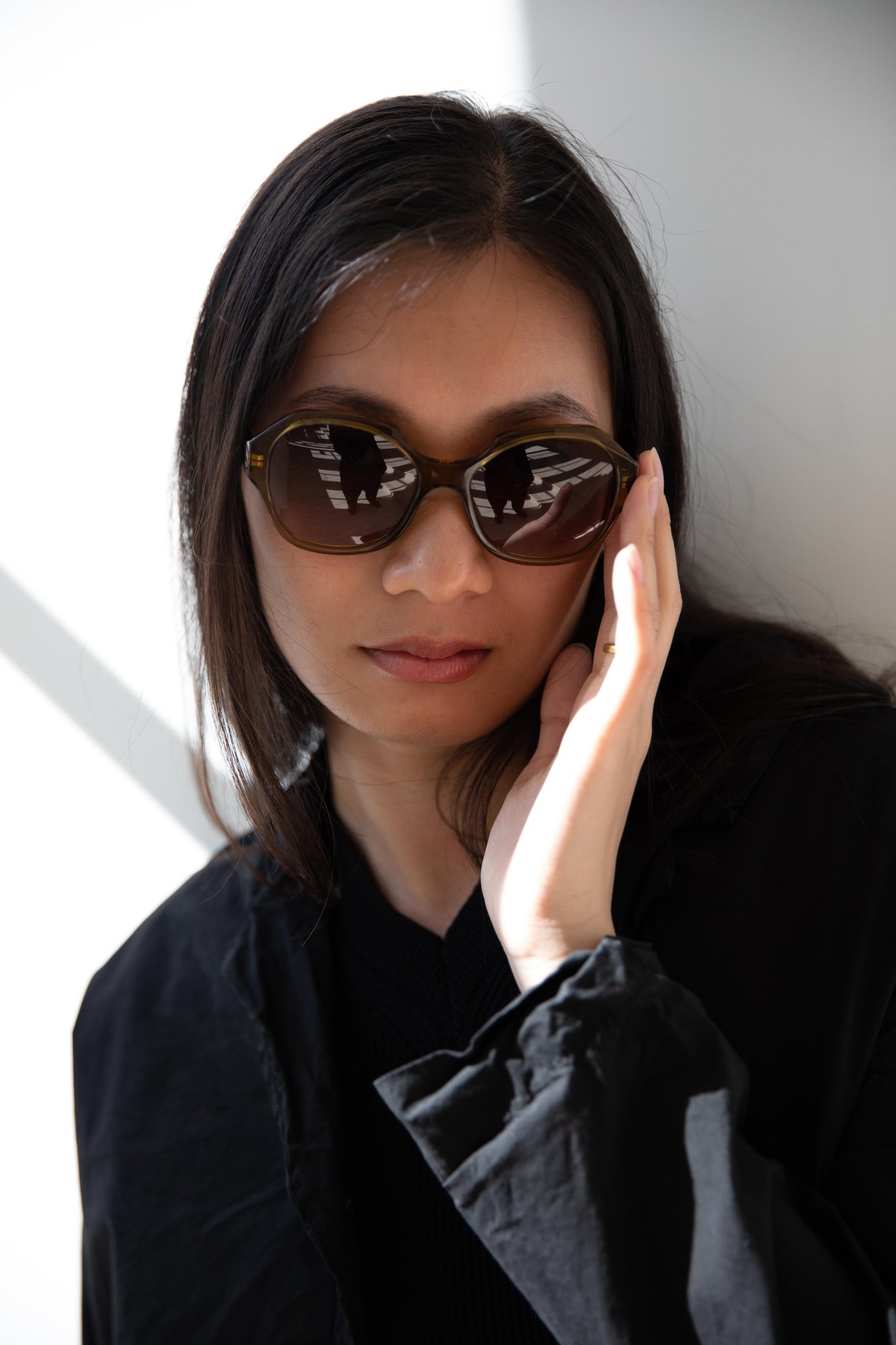 エイミーイストワール サングラス EIMY ISTOIRE eimy istoire eimyレトロサングラス ブラック -靴